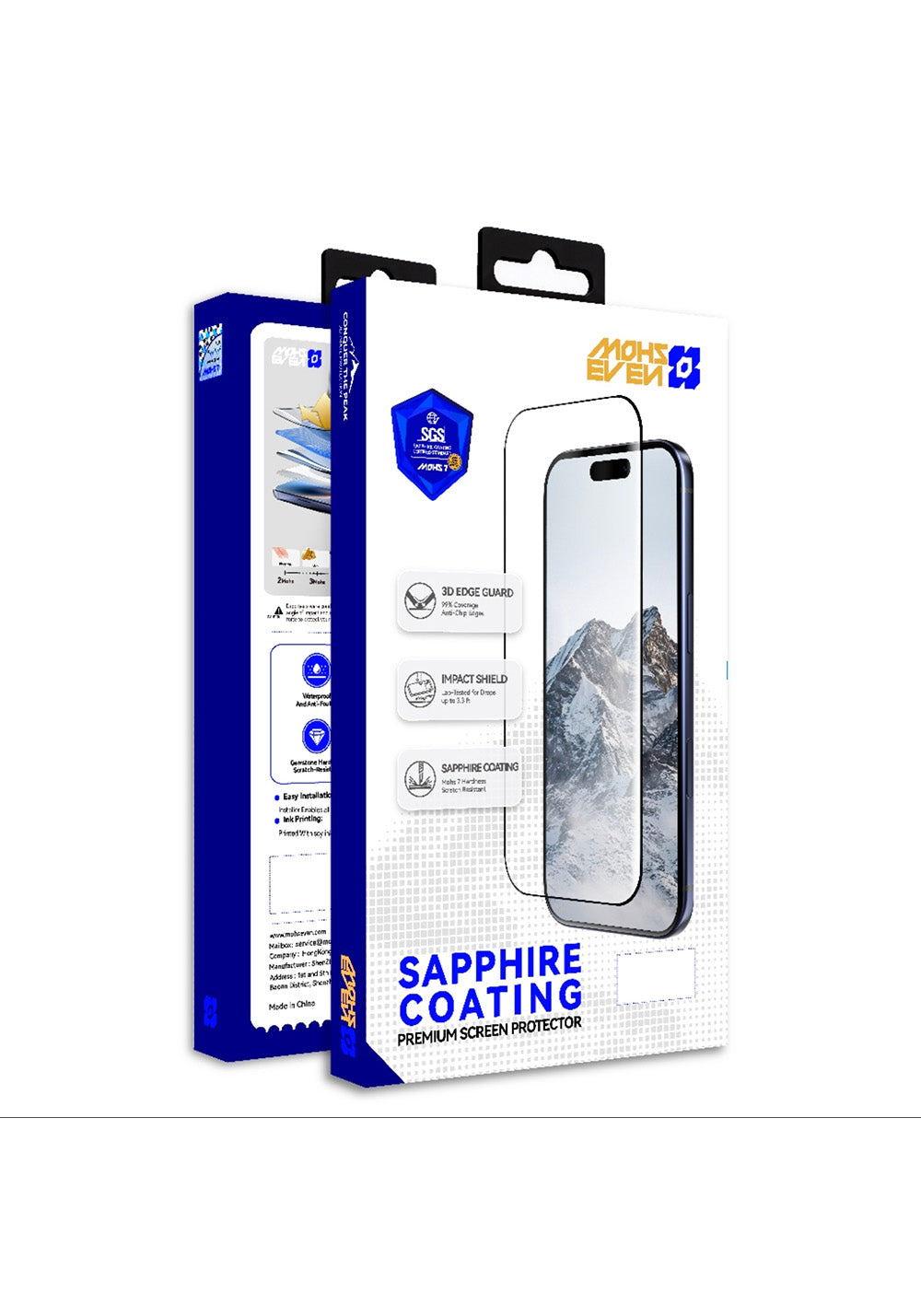 Galaxy Z Fold 8 Mohseven Sapphire Coating 2.5D HD Temperli Cam Ekran Koruyucu