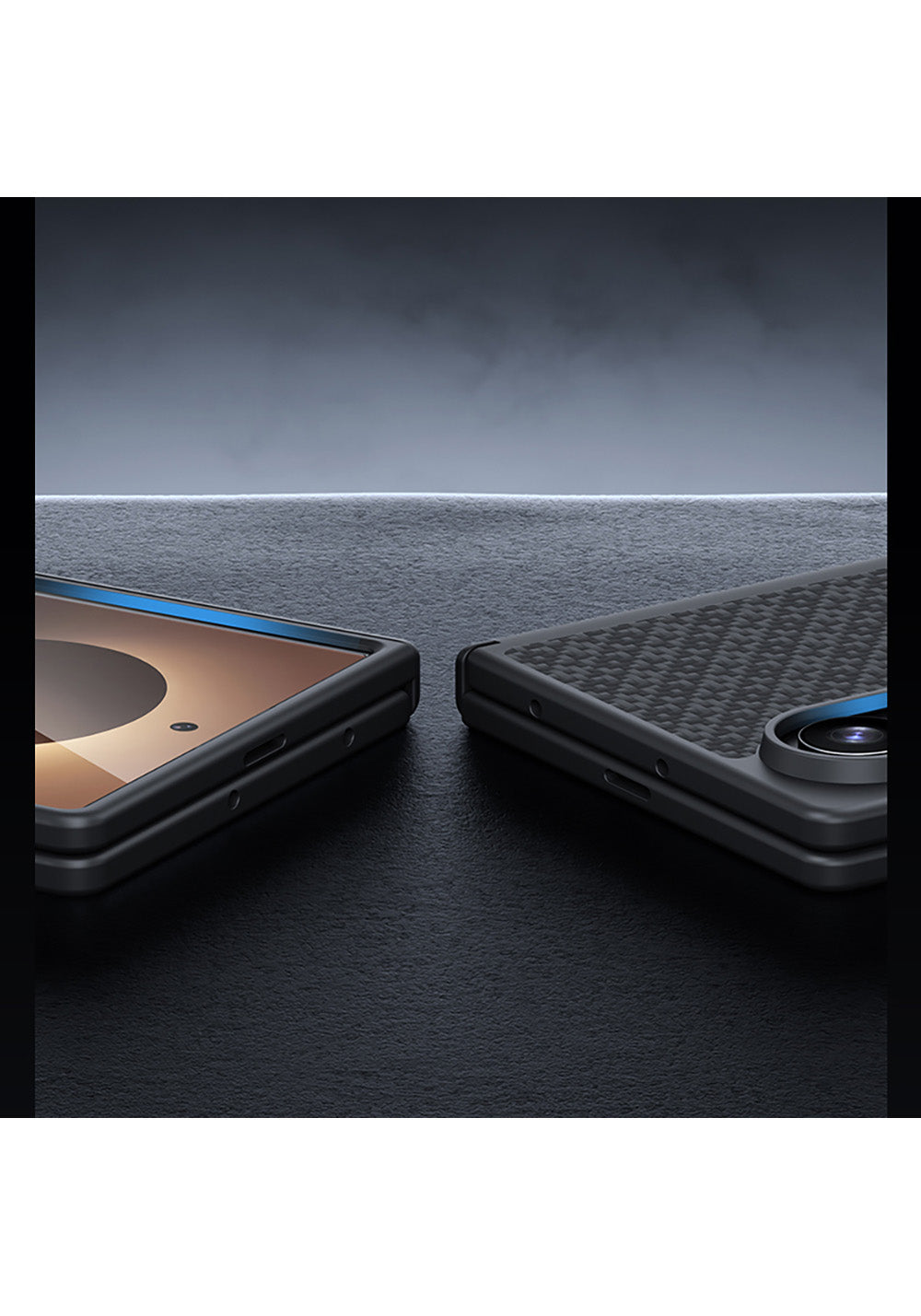 Galaxy Z Fold 8 Benks ArmorPro ArmorGrid Grand Combo Üçlü Aksesuar Seti (Ön Arka Kevlar Karbon Kapak + Ekran Koruyucu)