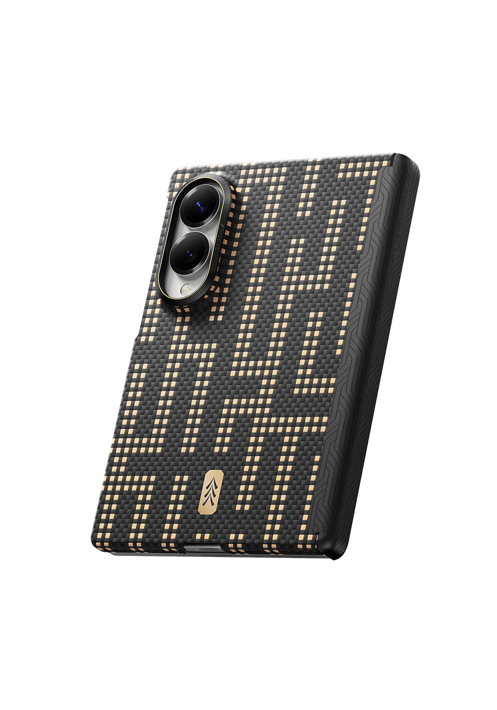 Galaxy Z Fold 8 Kılıf Manyetik Şarj Uyumlu Raptic Aramid SkinPro Serisi Karbon Kapak