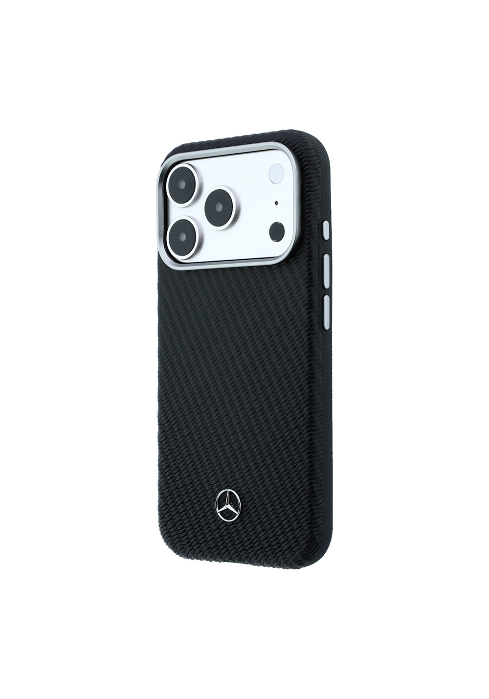 Apple iPhone 17 Pro Max Kılıf Mercedes Benz Orijinal Lisanslı Manyetik Şarj Uyumlu 3D Metal Logolu Wrap Wood Deri Kapak