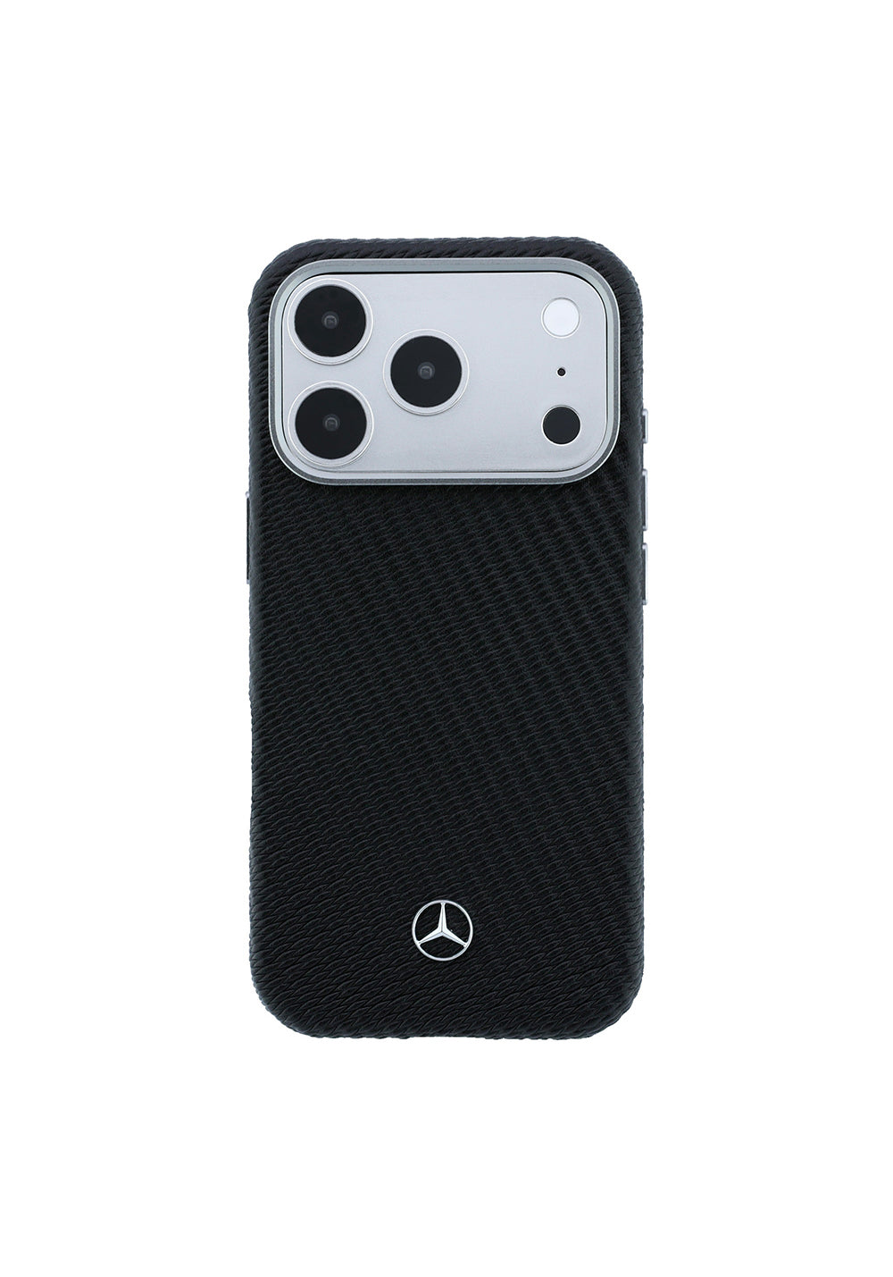 Apple iPhone 17 Pro Max Kılıf Mercedes Benz Orijinal Lisanslı Manyetik Şarj Uyumlu 3D Metal Logolu Wrap Wood Deri Kapak
