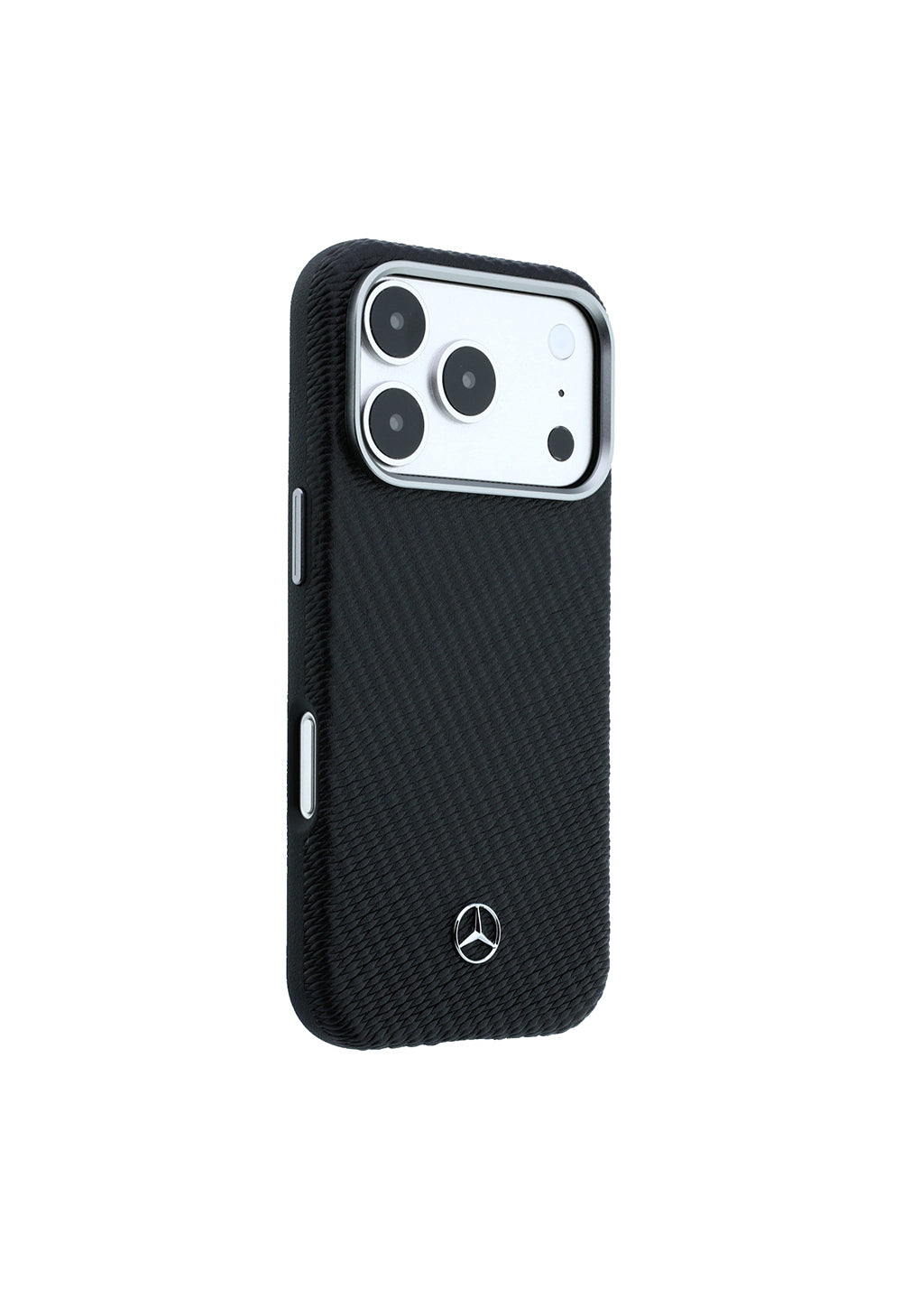 Apple iPhone 17 Pro Max Kılıf Mercedes Benz Orijinal Lisanslı Manyetik Şarj Uyumlu 3D Metal Logolu Wrap Wood Deri Kapak
