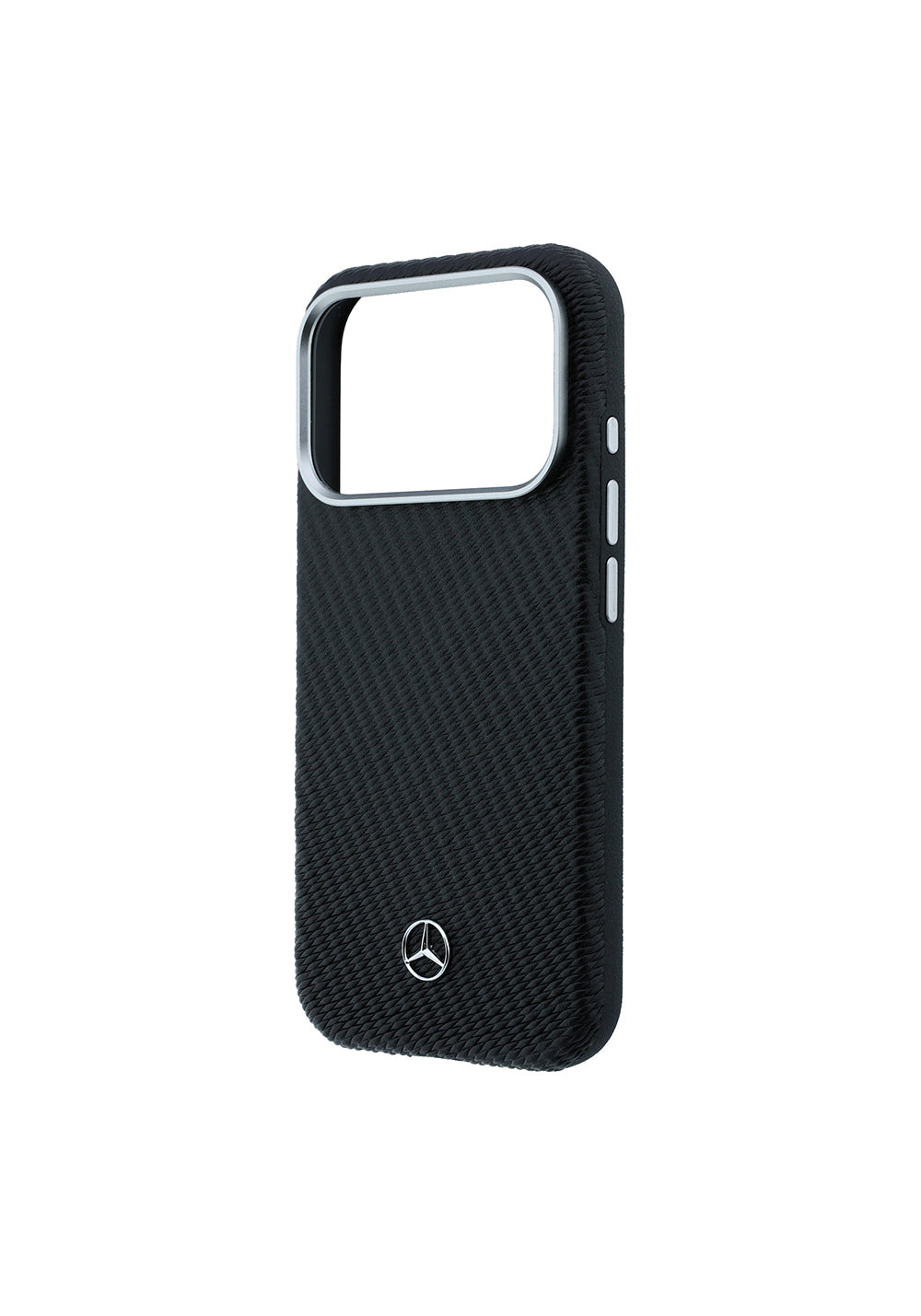Apple iPhone 17 Pro Max Kılıf Mercedes Benz Orijinal Lisanslı Manyetik Şarj Uyumlu 3D Metal Logolu Wrap Wood Deri Kapak