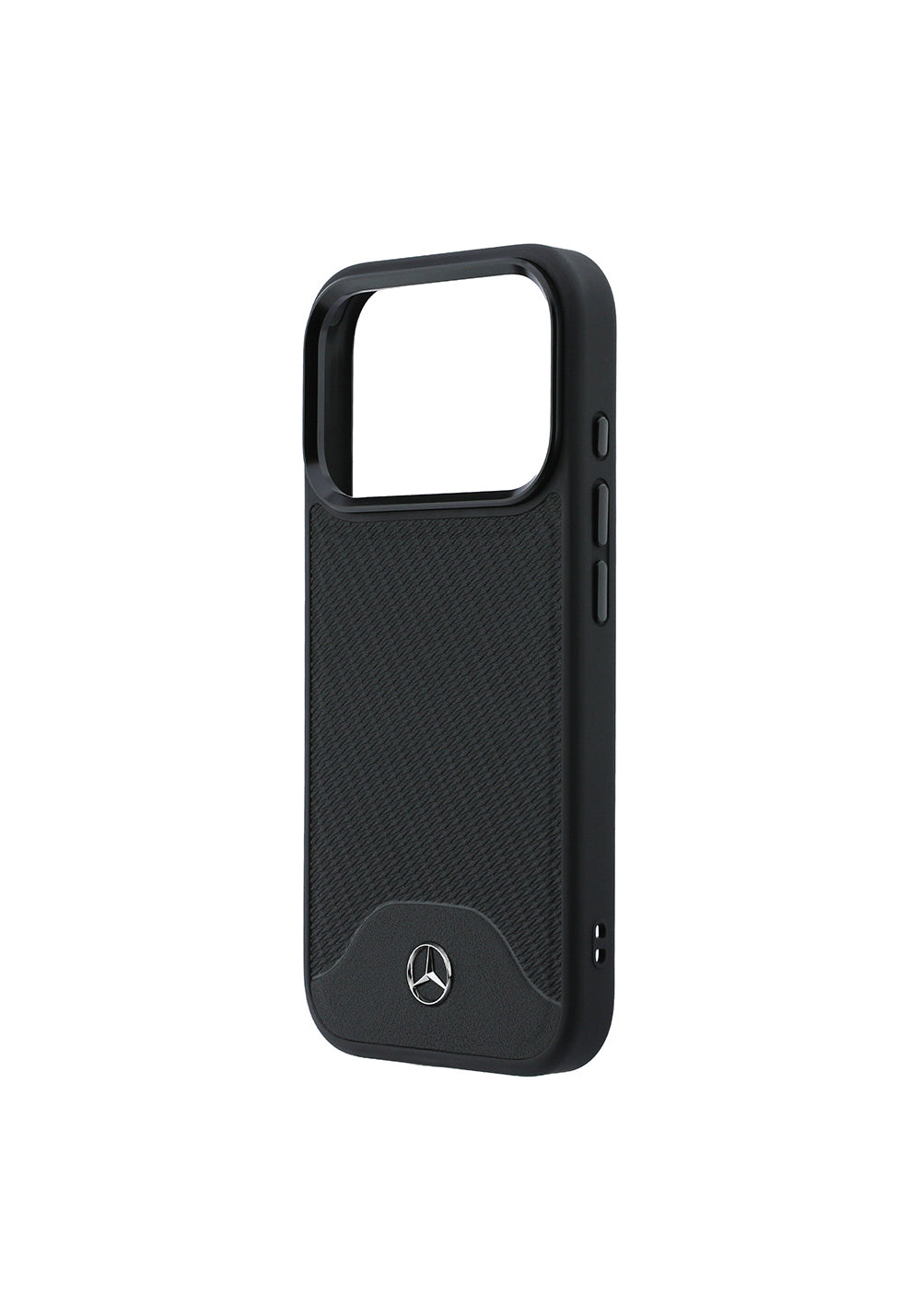 Apple iPhone 17 Pro Max Kılıf Mercedes Benz Orijinal Lisanslı Manyetik Şarj Uyumlu 3D Metal Logolu Wood Deri Dokumalı Kapak