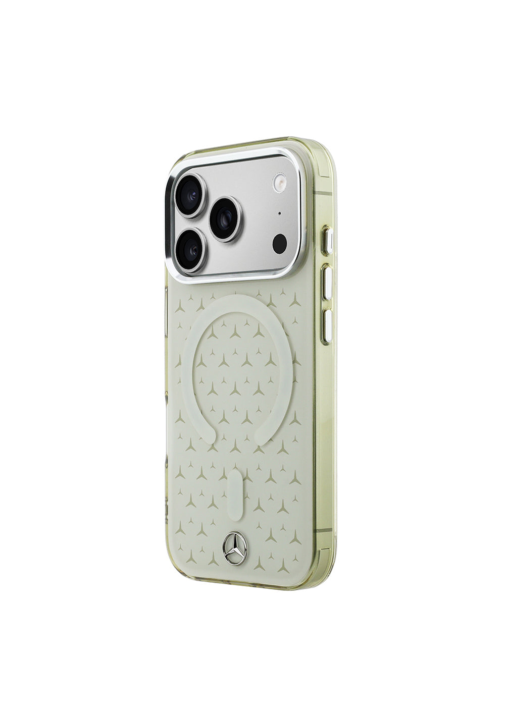Apple iPhone 17 Pro Max Kılıf Mercedes Benz Orijinal Lisanslı M-Safe Şarj Özellikli Çift Katmanlı Yıldız Desenli Dizayn Kapak