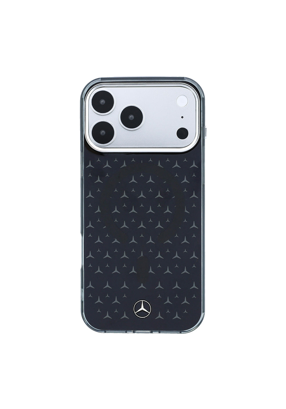 Apple iPhone 17 Pro Max Kılıf Mercedes Benz Orijinal Lisanslı M-Safe Şarj Özellikli Çift Katmanlı Yıldız Desenli Dizayn Kapak