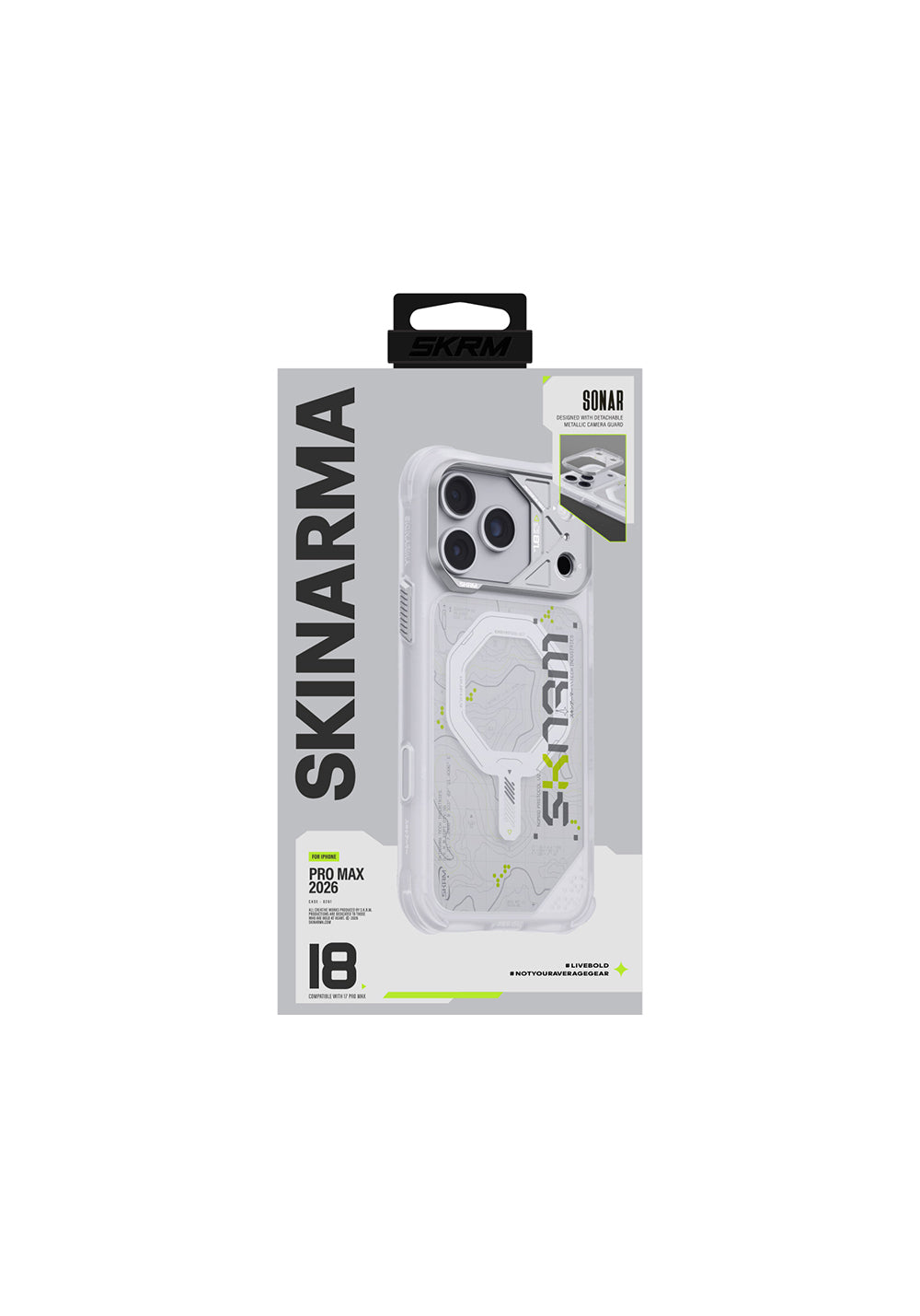 Apple iPhone 18 Pro Kılıf Manyetik Şarj Uyumlu Skinarma Sonar Kapak