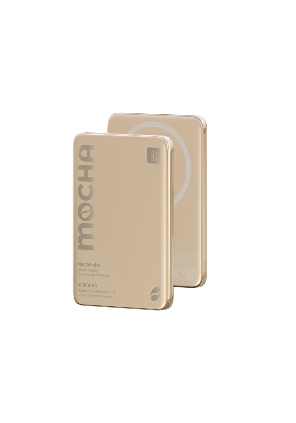 Wiwu Wi-P085 MagPearl Serisi Ultra İnce Wireless Kablosuz Powerbank 5000mAh 15W
