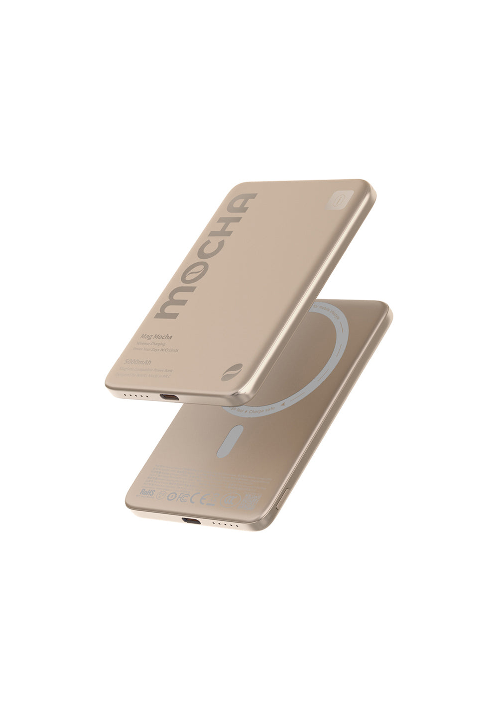 Wiwu Wi-P085 MagPearl Serisi Ultra İnce Wireless Kablosuz Powerbank 5000mAh 15W
