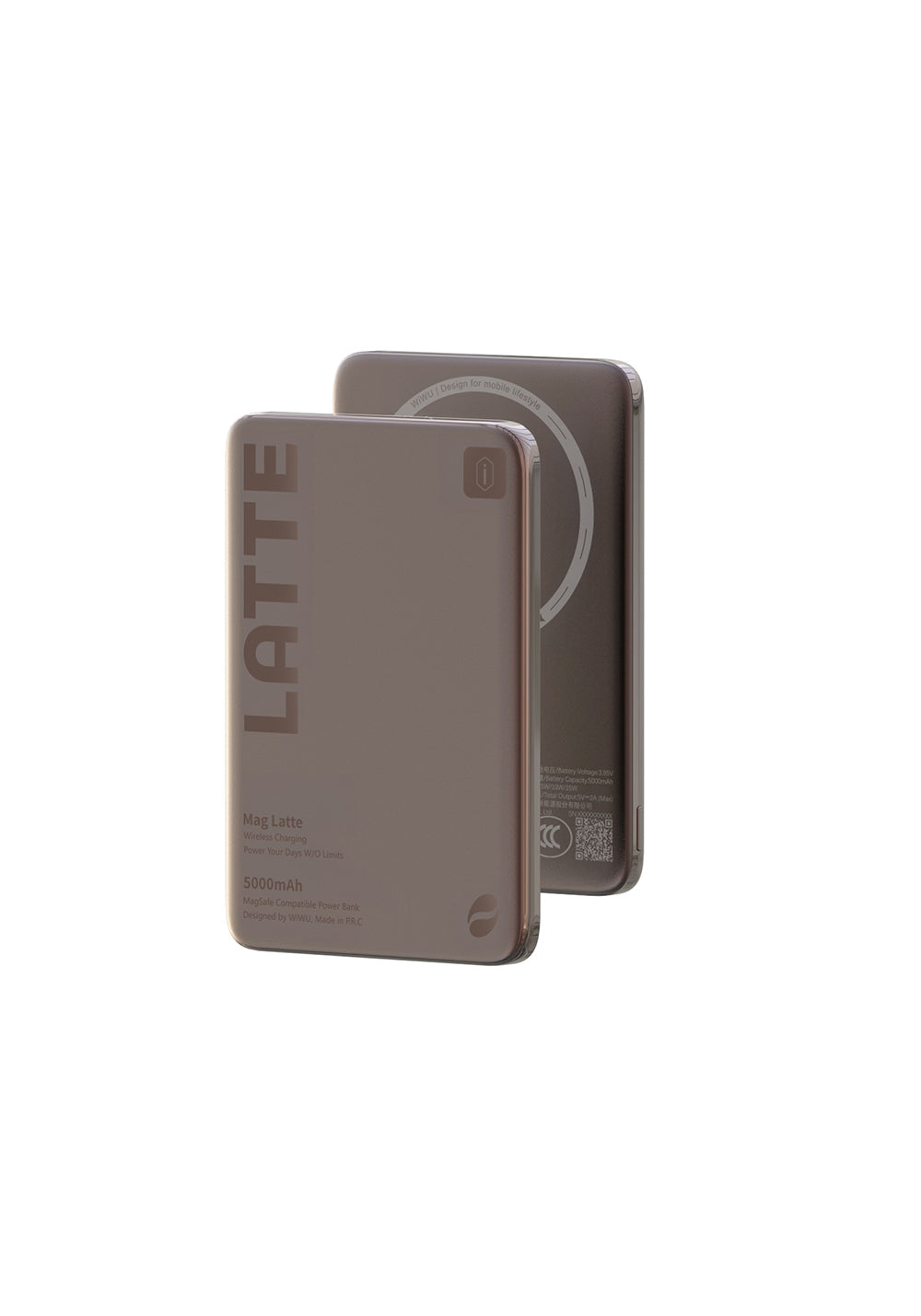 Wiwu Wi-P085 MagPearl Serisi Ultra İnce Wireless Kablosuz Powerbank 5000mAh 15W