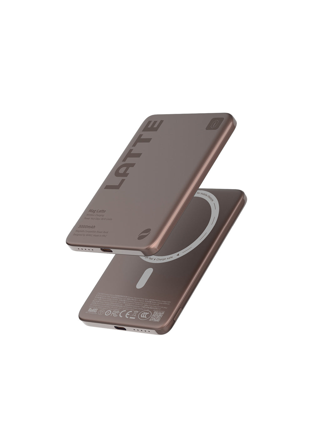 Wiwu Wi-P085 MagPearl Serisi Ultra İnce Wireless Kablosuz Powerbank 5000mAh 15W