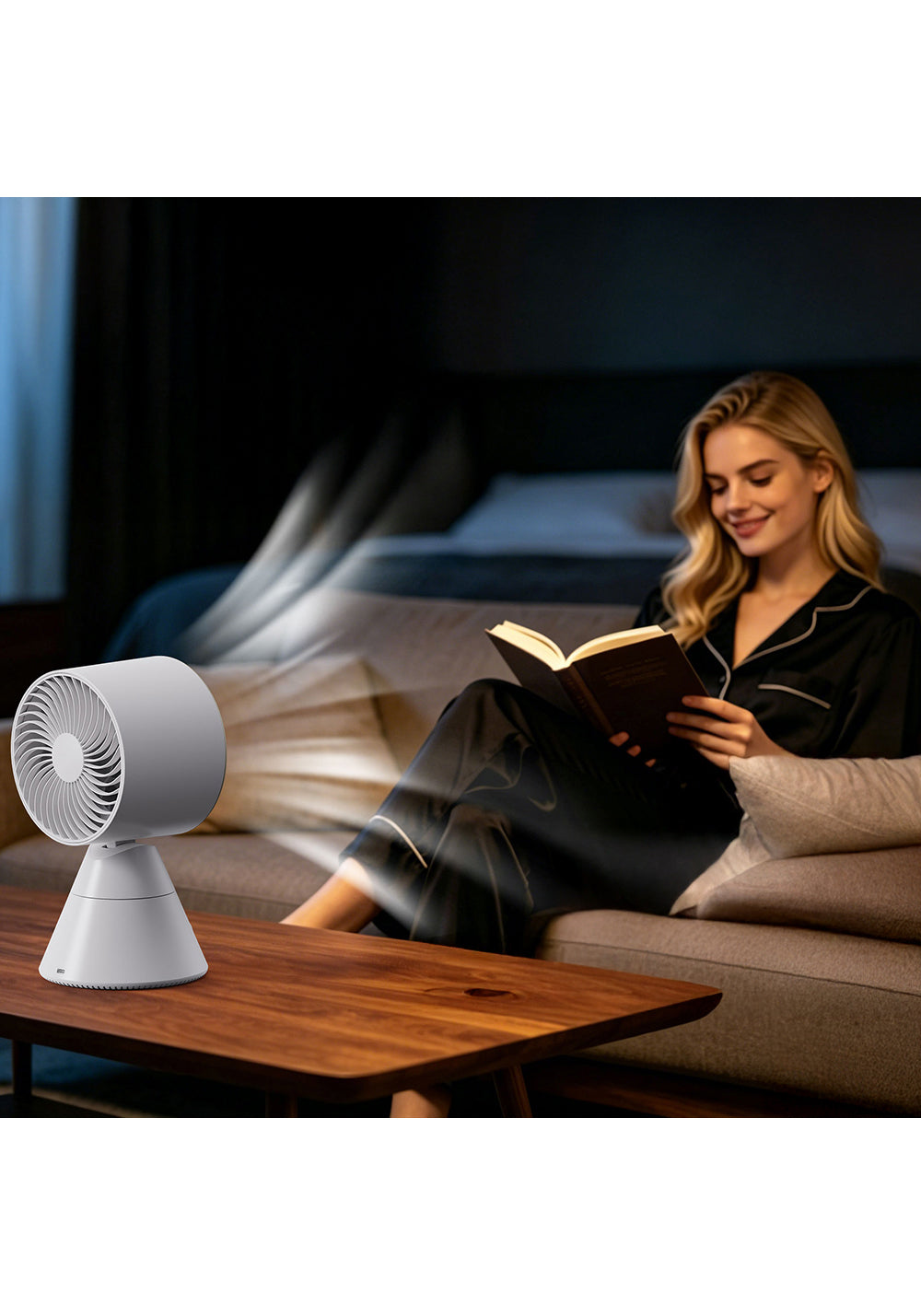 Lenyes LHF22 Dijital Led Göstergeli AI Hava Kontrollü Kule Tipi Soğutucu Masa Fanı