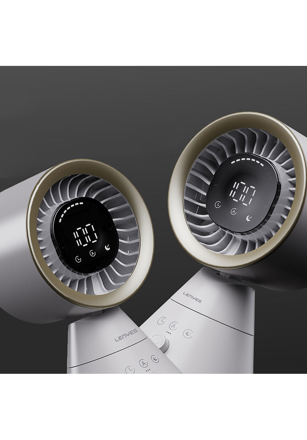 Lenyes LHF22 Dijital Led Göstergeli AI Hava Kontrollü Kule Tipi Soğutucu Masa Fanı