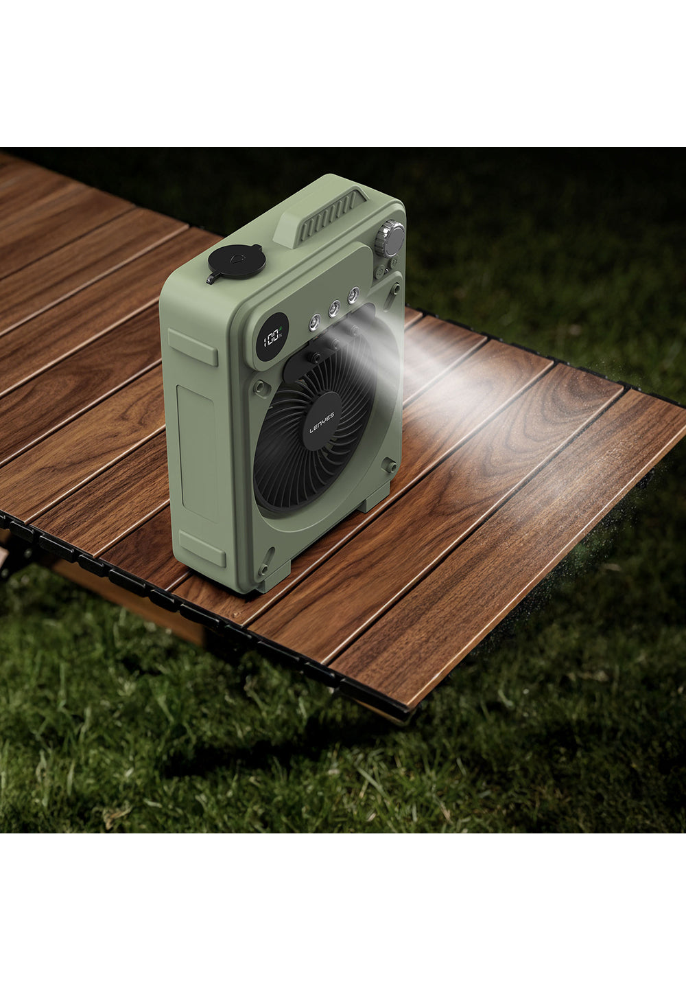 Lenyes LHF25 Dijital Led Göstergeli Su Hazneli Gece Lambalı Outdoor Soğutucu Fan