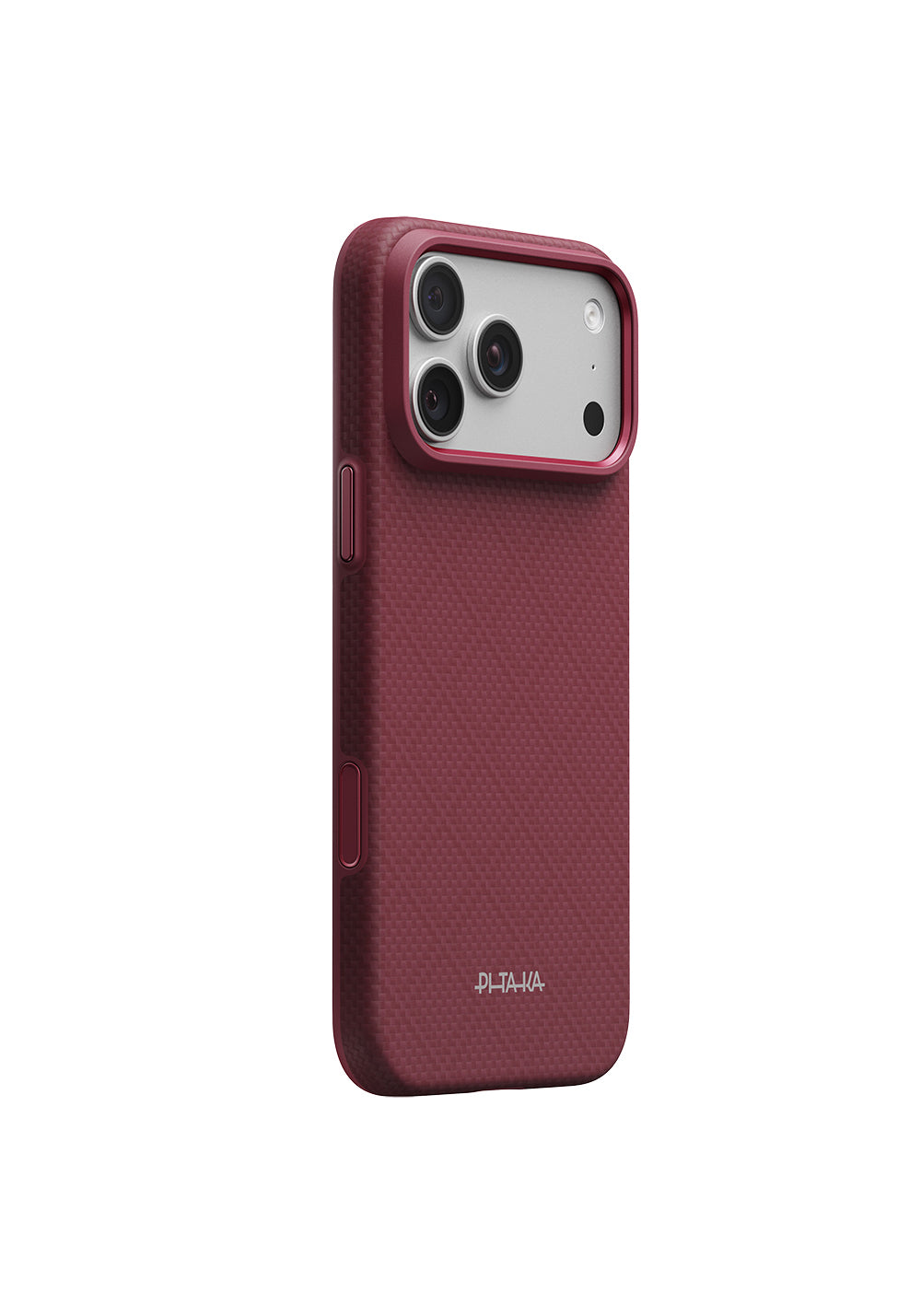 Apple iPhone 18 Pro Max Kılıf Manyetik Şarj Uyumlu Aramid Karbon Fiber Pitaka Argyle Serisi Summa Kapak