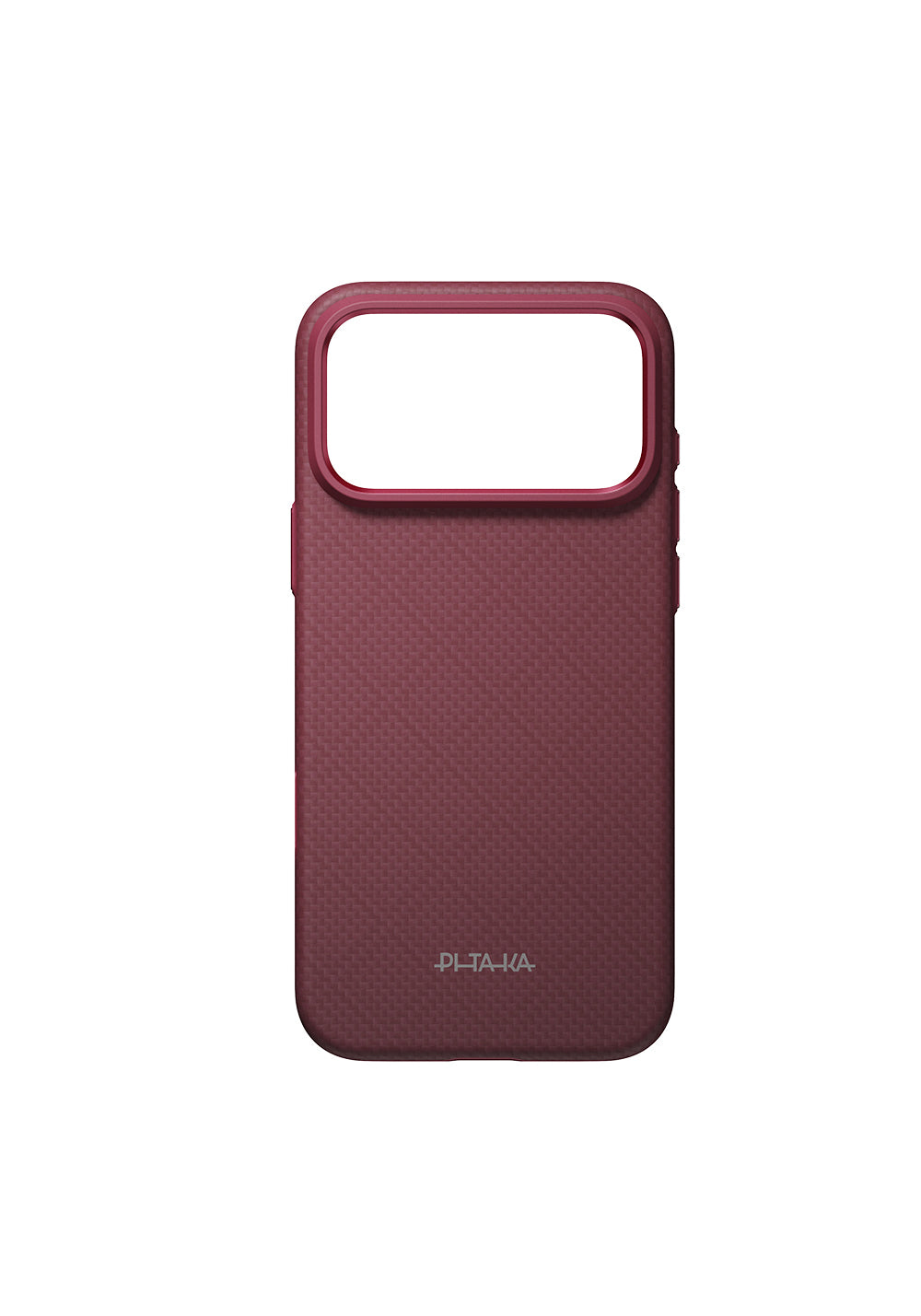 Apple iPhone 18 Pro Max Kılıf Manyetik Şarj Uyumlu Aramid Karbon Fiber Pitaka Argyle Serisi Summa Kapak