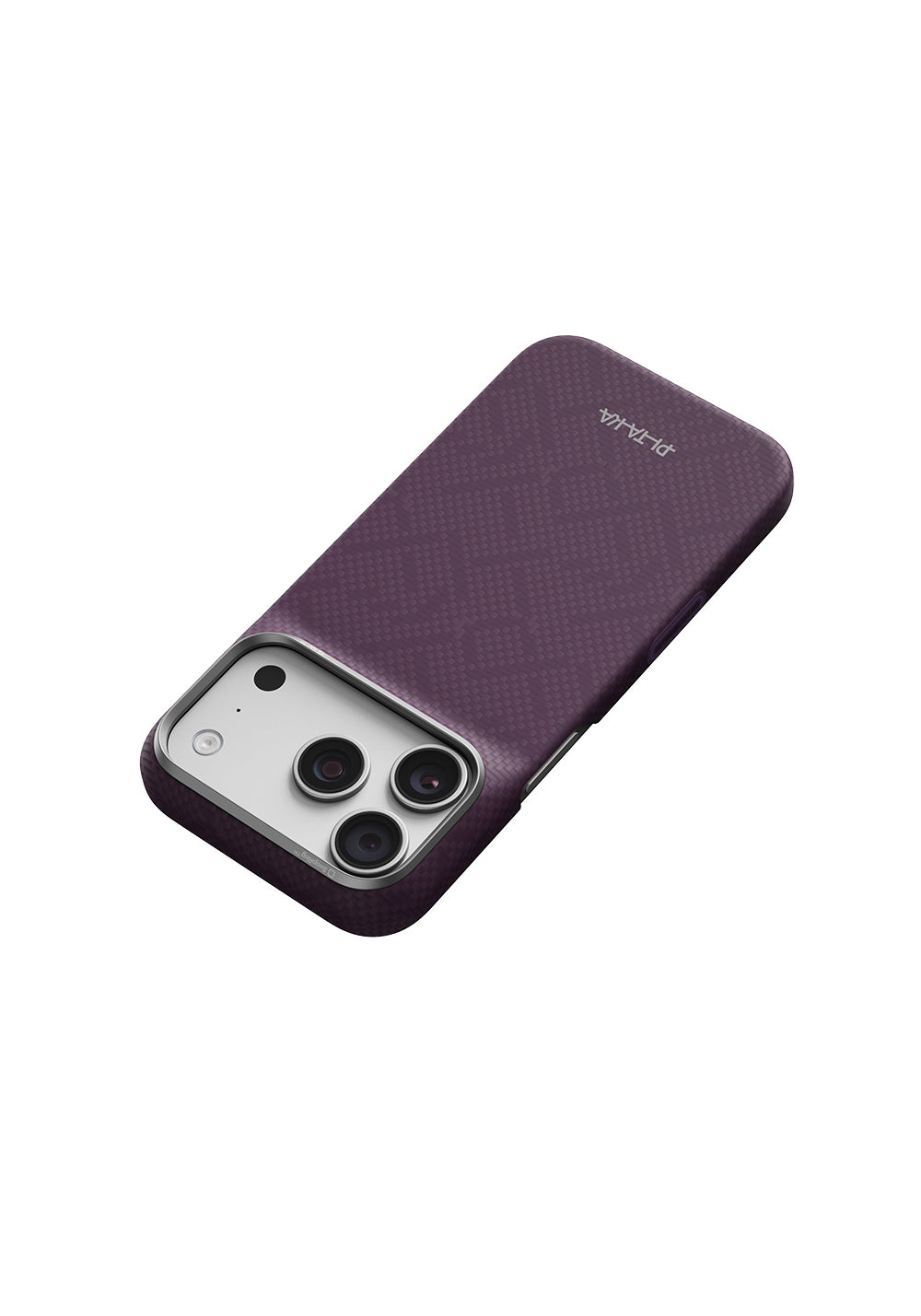 Apple iPhone 18 Pro Kılıf Manyetik Şarj Uyumlu Aramid Karbon Fiber Pitaka Weaving Serisi Kapak