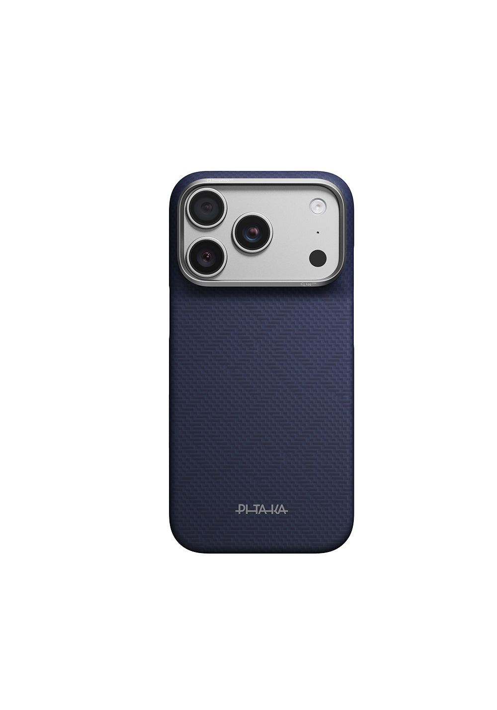 Apple iPhone 18 Pro Kılıf Manyetik Şarj Uyumlu Aramid Karbon Fiber Pitaka Weaving Serisi Kapak