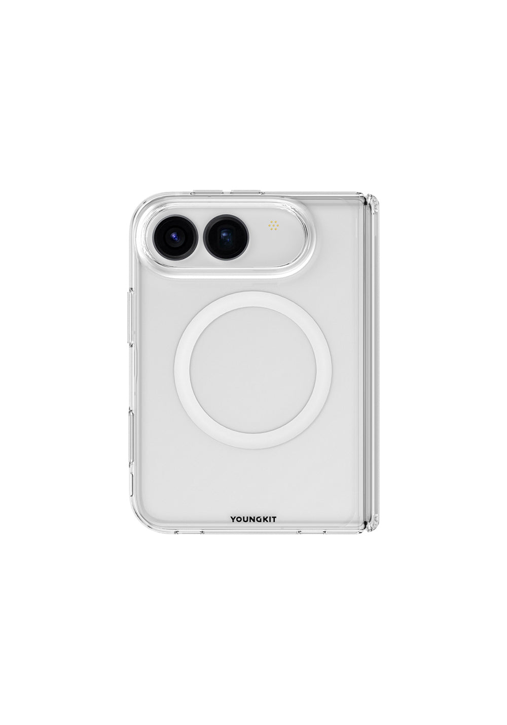 Apple iPhone Duo Kılıf Manyetik Şarj Uyumlu 2in1 Youngkit Clear Serisi Kapak