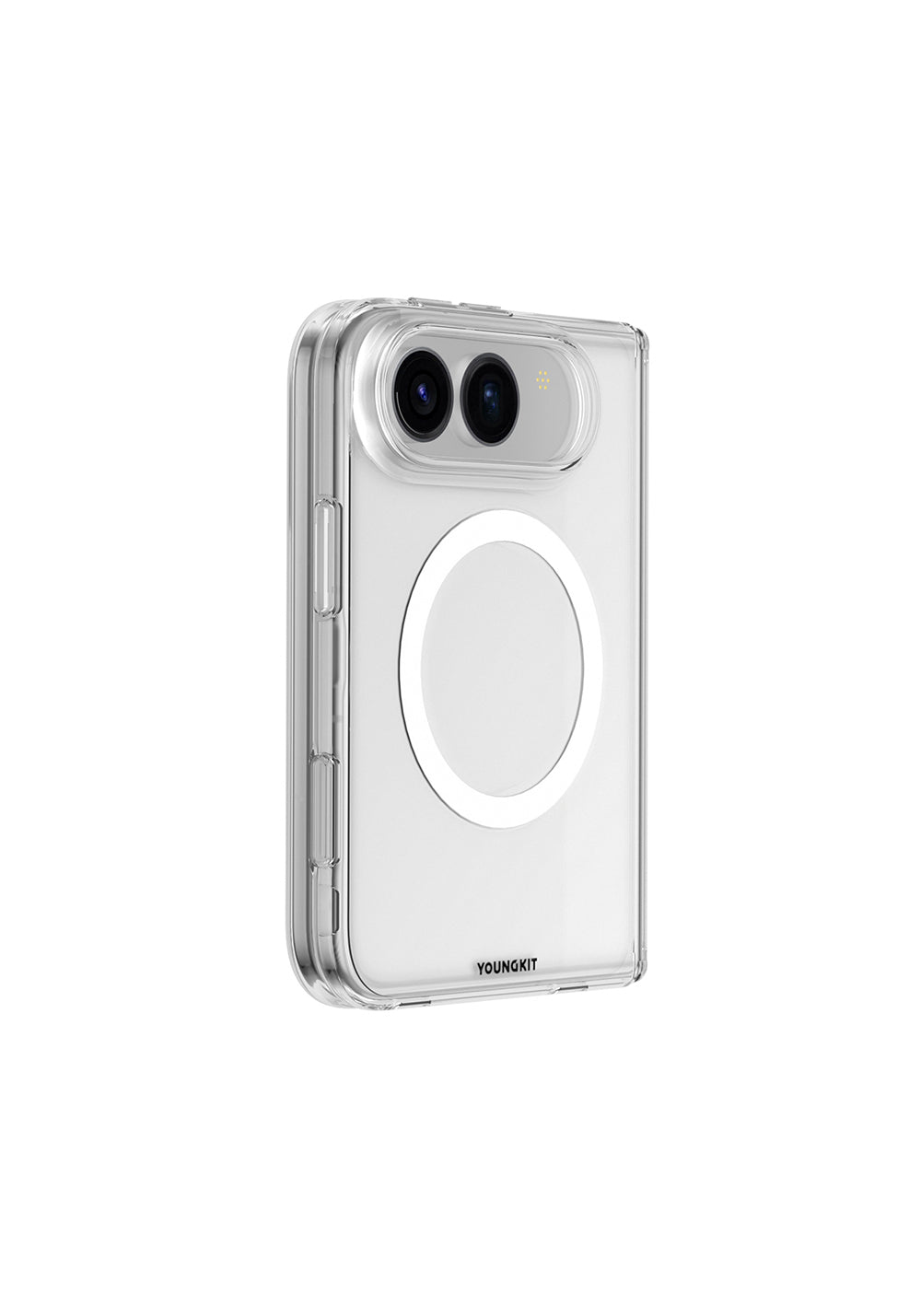 Apple iPhone Duo Kılıf Manyetik Şarj Uyumlu 2in1 Youngkit Clear Serisi Kapak