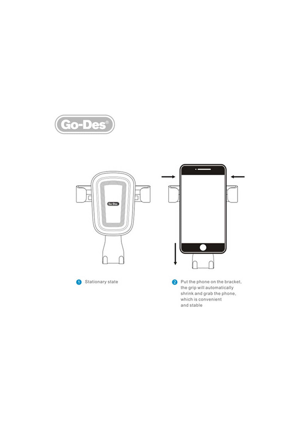 Go Des GD-HD629 Araç Telefon Tutucu