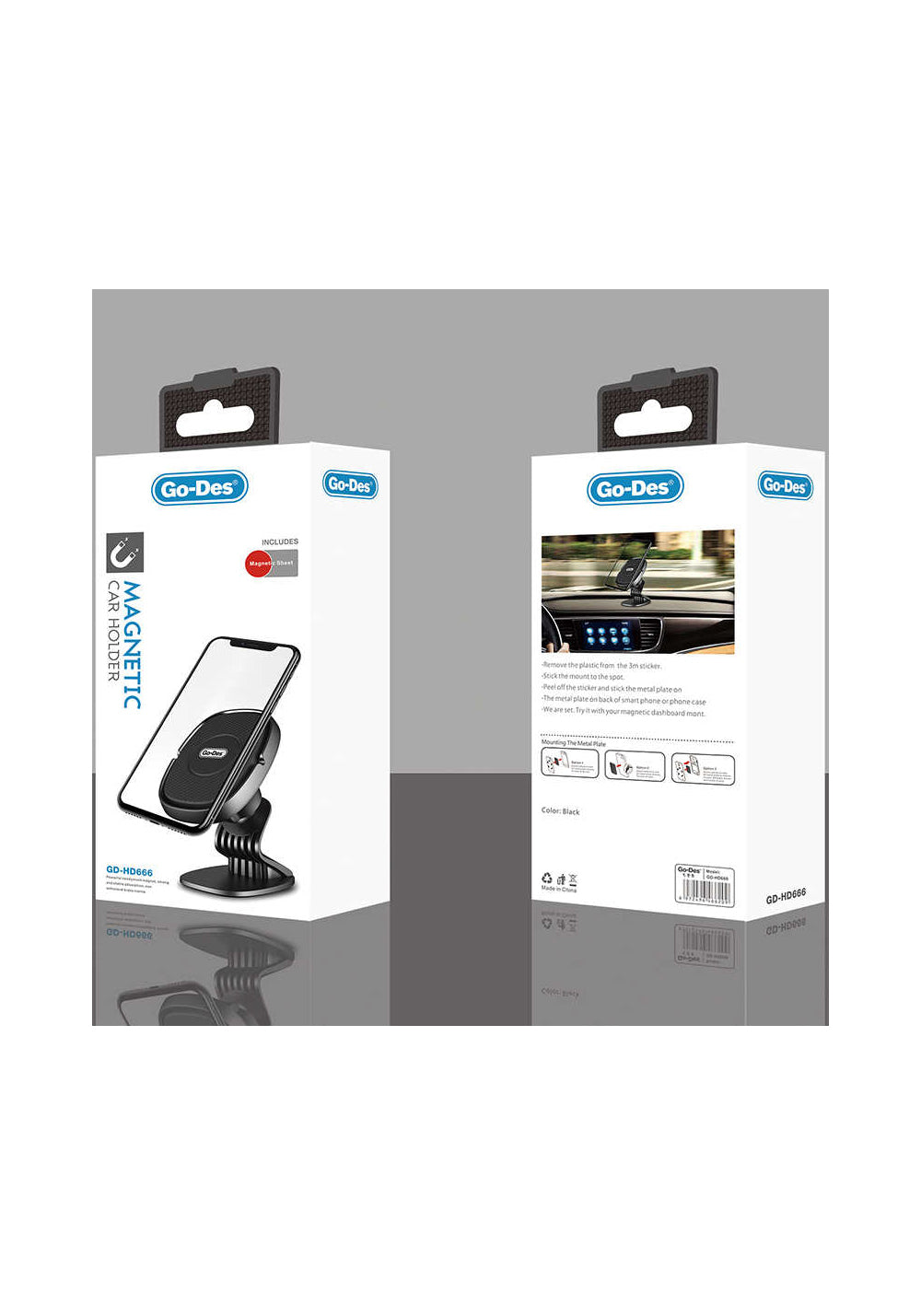 Go Des GD-HD666 Magnetik Araç Telefon Tutucu
