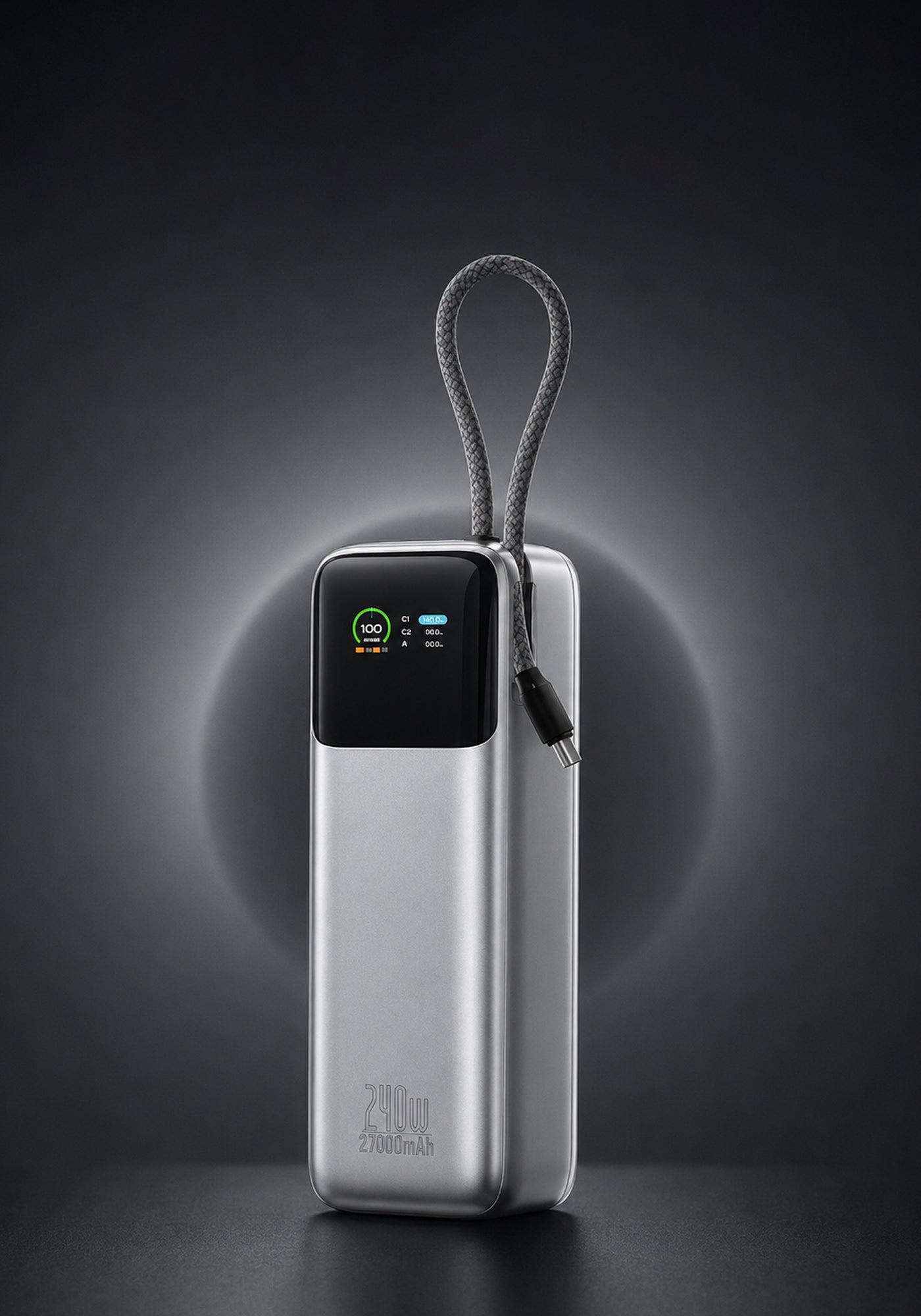 WiWU PM201 Power Mega 240W 27000mAh Hızlı Şarj Powerbank – Silver