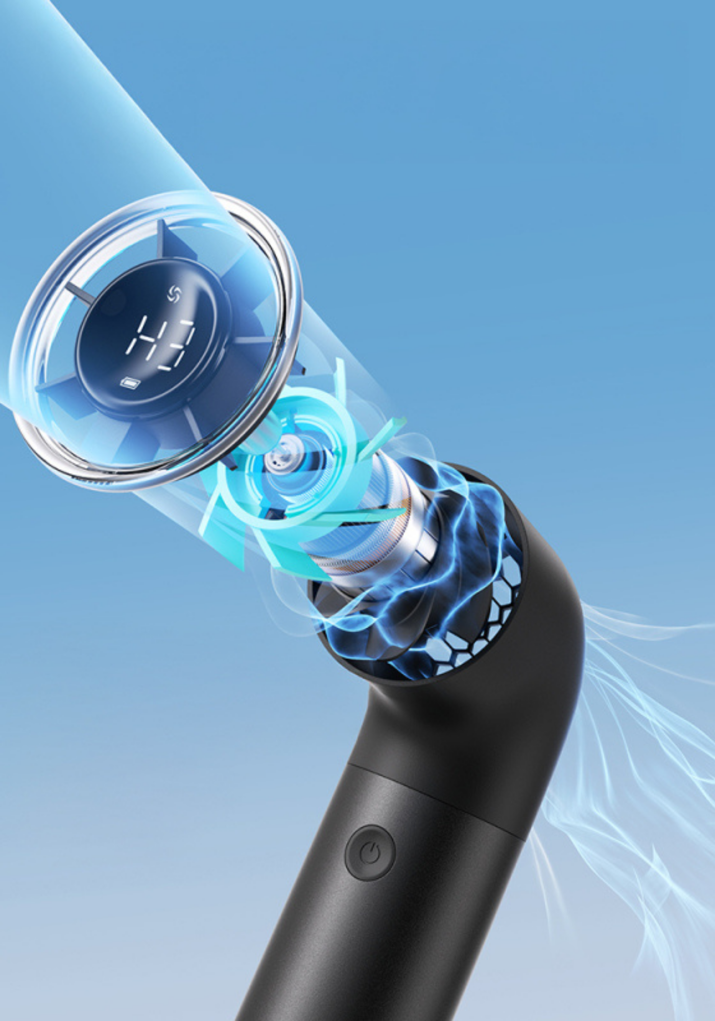 Aecooly PH01 Aero Pro Dijital LED Göstergeli Portatif Soğutucu El Fanı