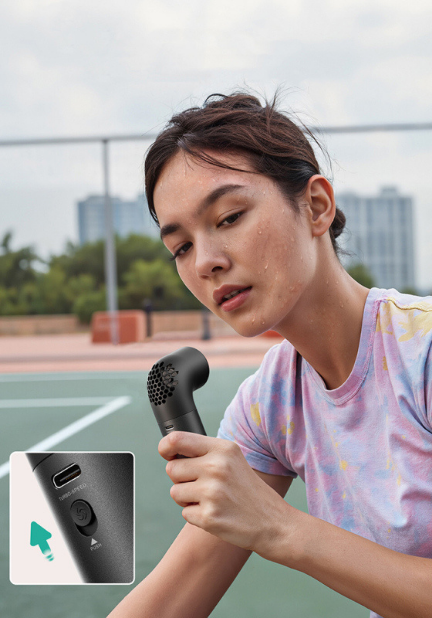 Aecooly PH01 Aero Pro Dijital LED Göstergeli Portatif Soğutucu El Fanı