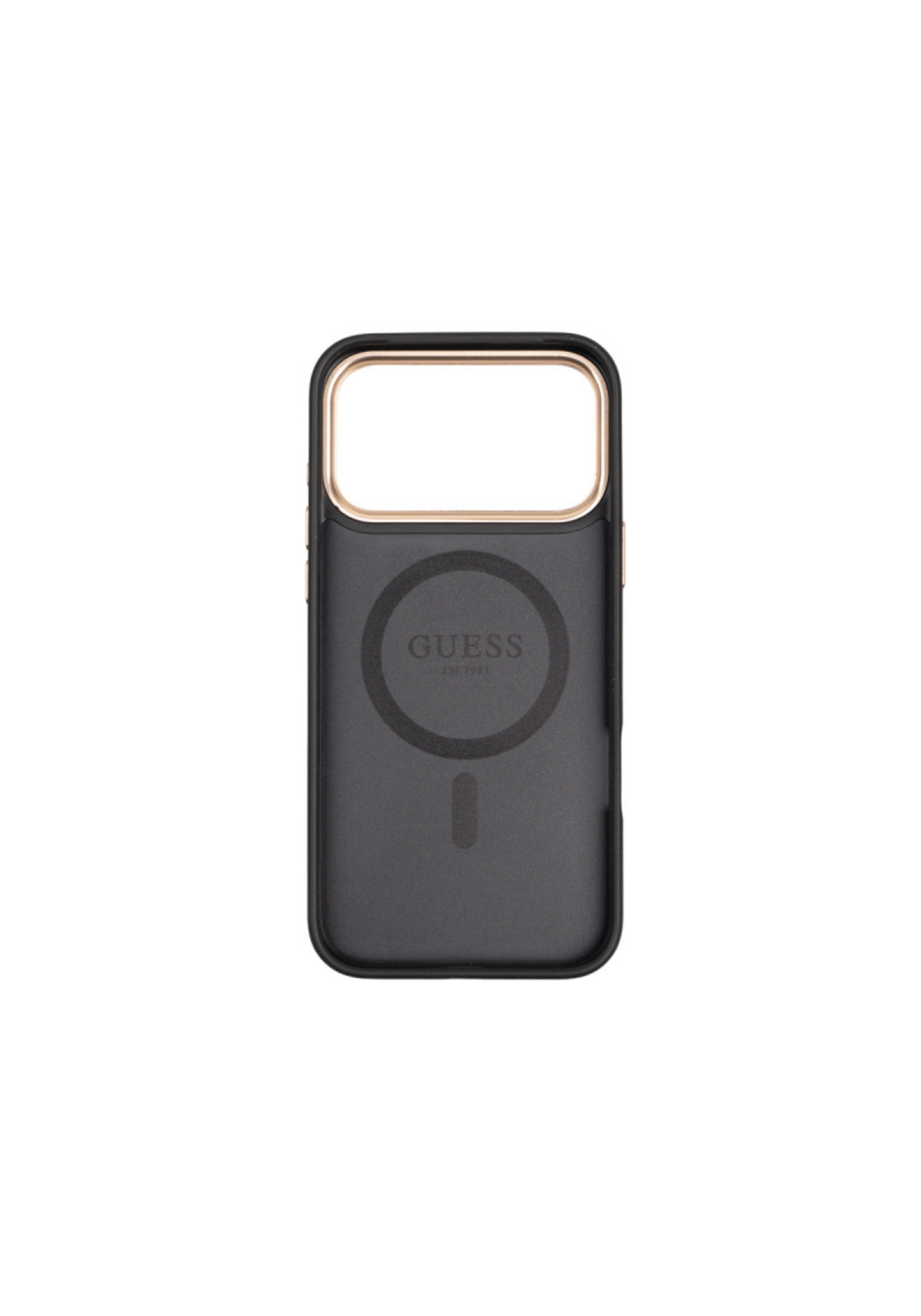 Guess 4G iPhone 17 Pro M-Safe Uyumlu Kartlıklı ve Askılı Kılıf – Siyah