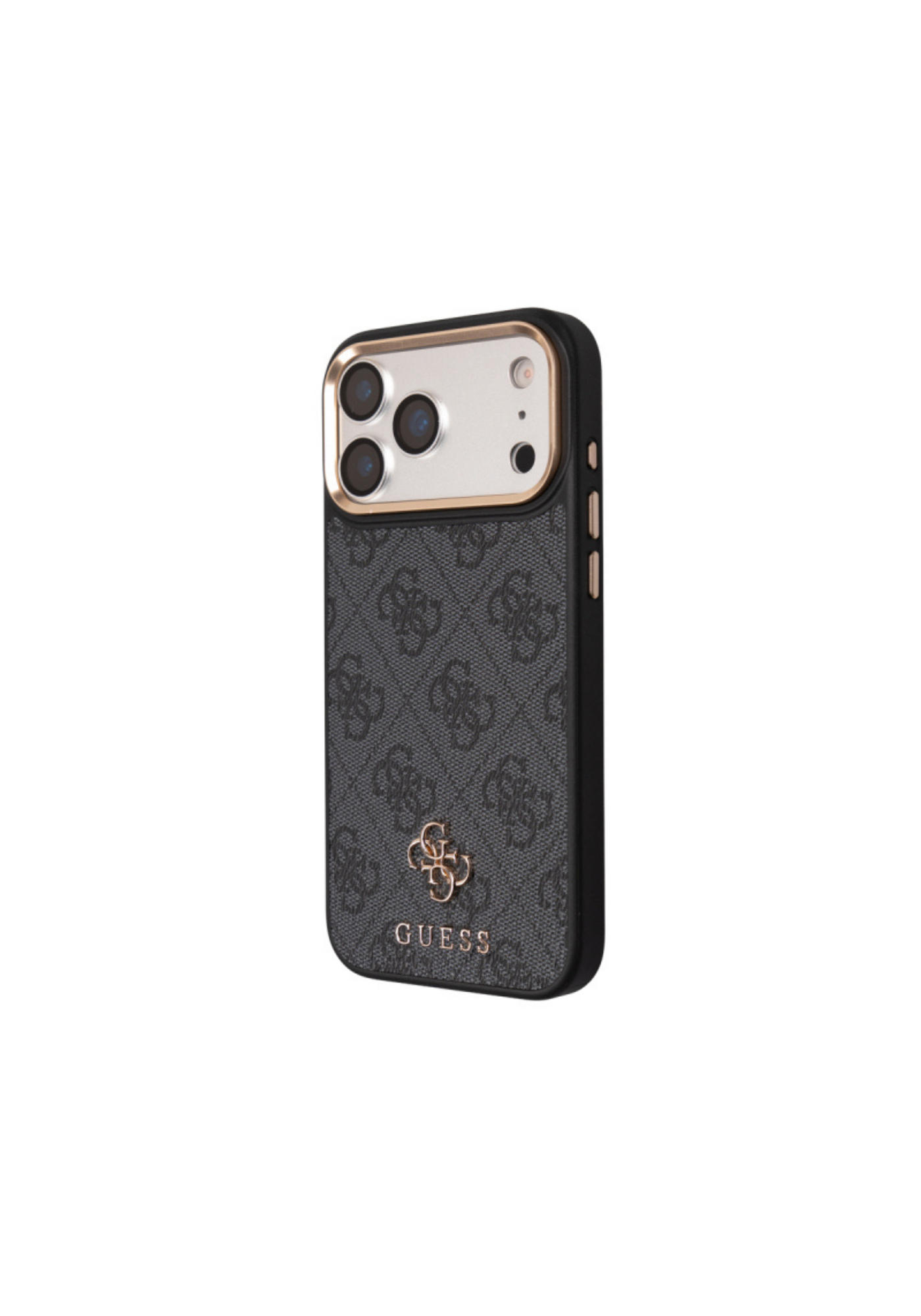Guess 4G iPhone 17 Pro M-Safe Uyumlu Kartlıklı ve Askılı Kılıf – Siyah