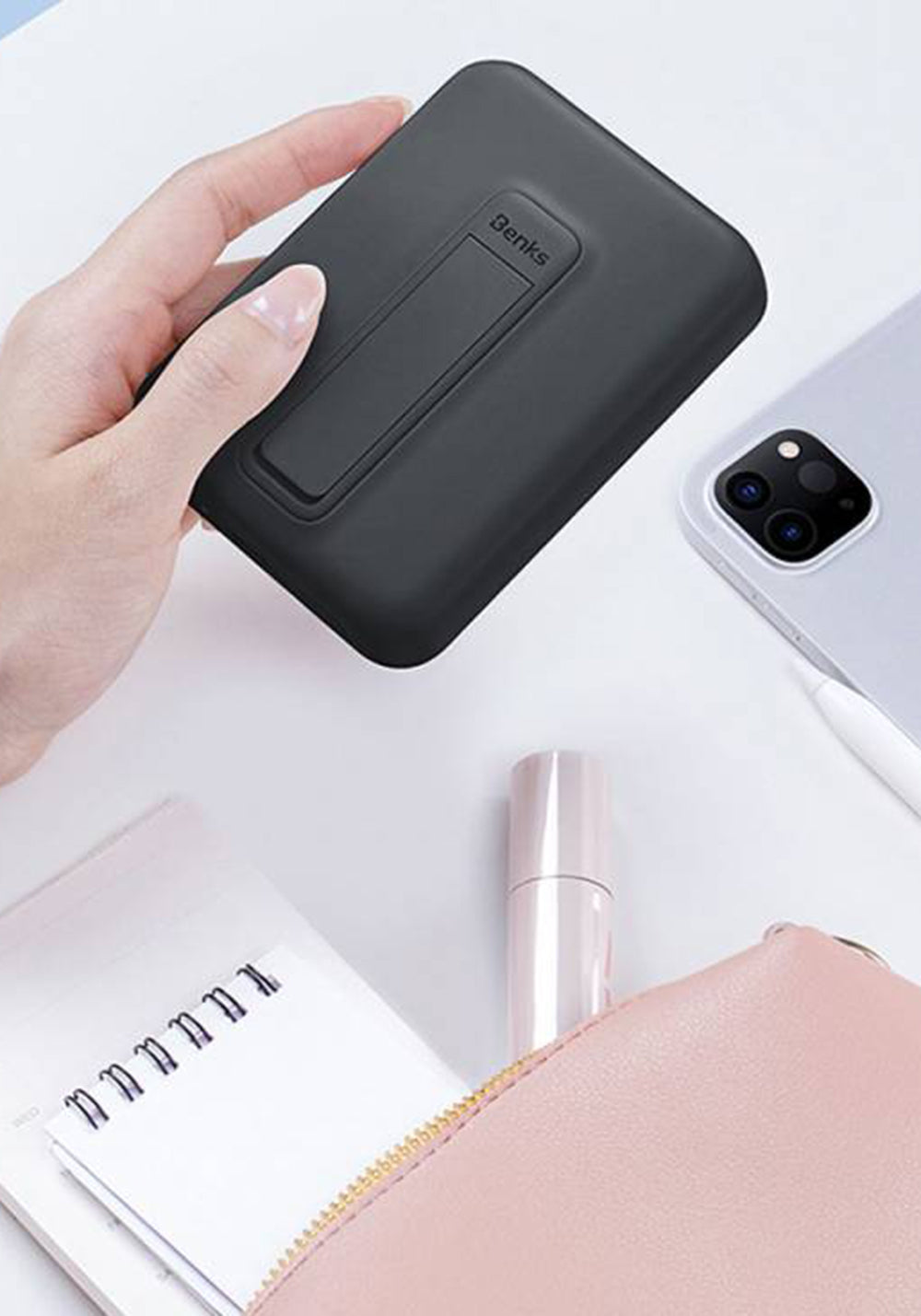Benks MP09 6000 mAh Kablosuz Powerbank