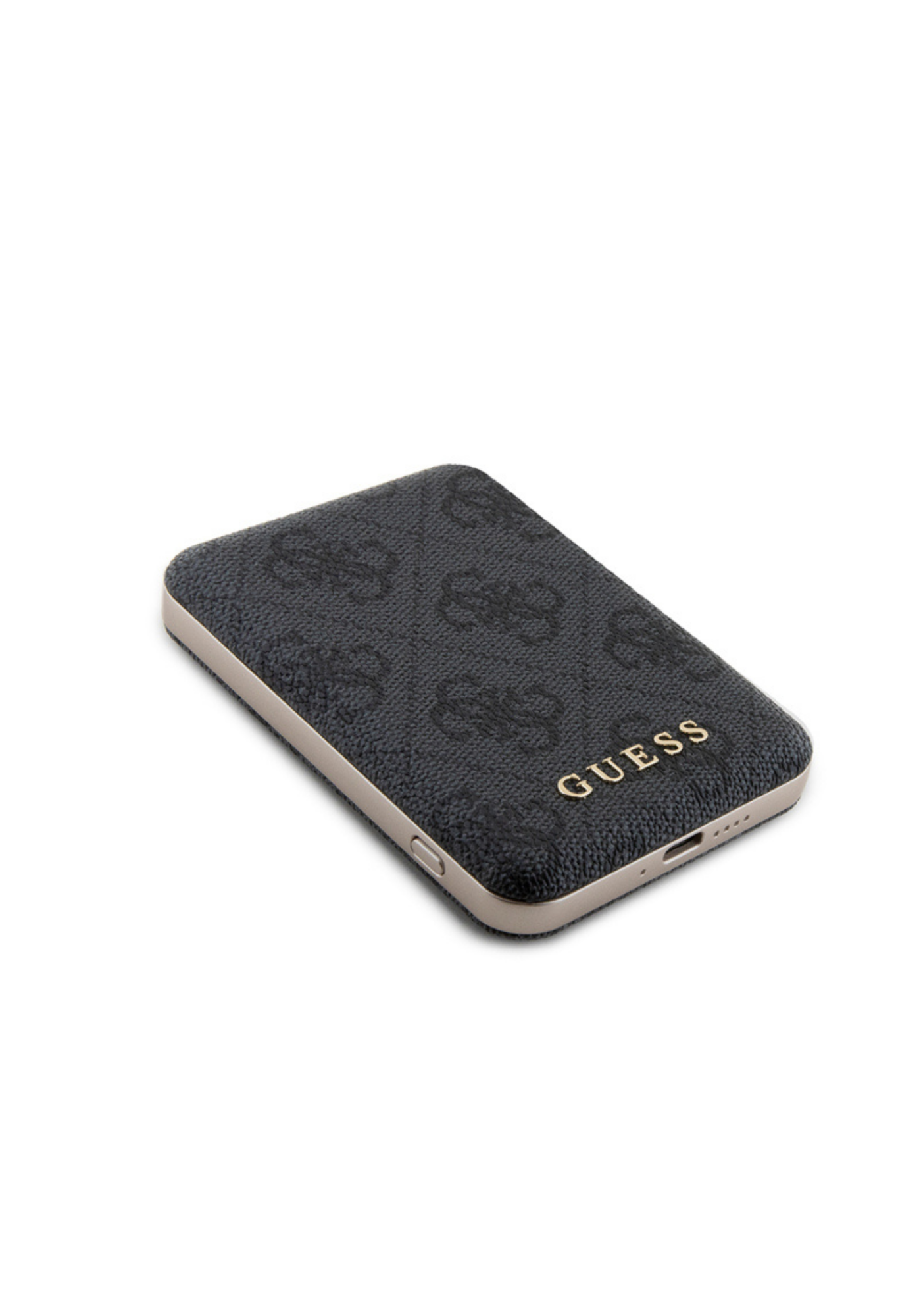 Guess 4G Desenli 15W 5000mAh Dijital Göstergeli Powerbank – Siyah