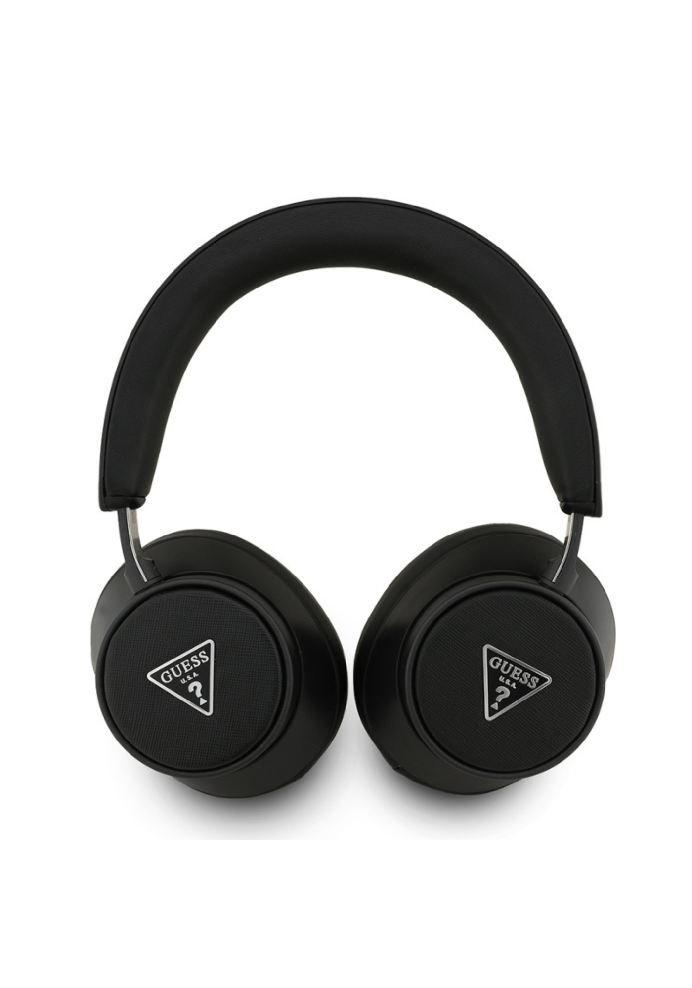 Guess Saffiano ENC Üçgen Logolu Kulak Üstü Bluetooth Kulaklık – Siyah