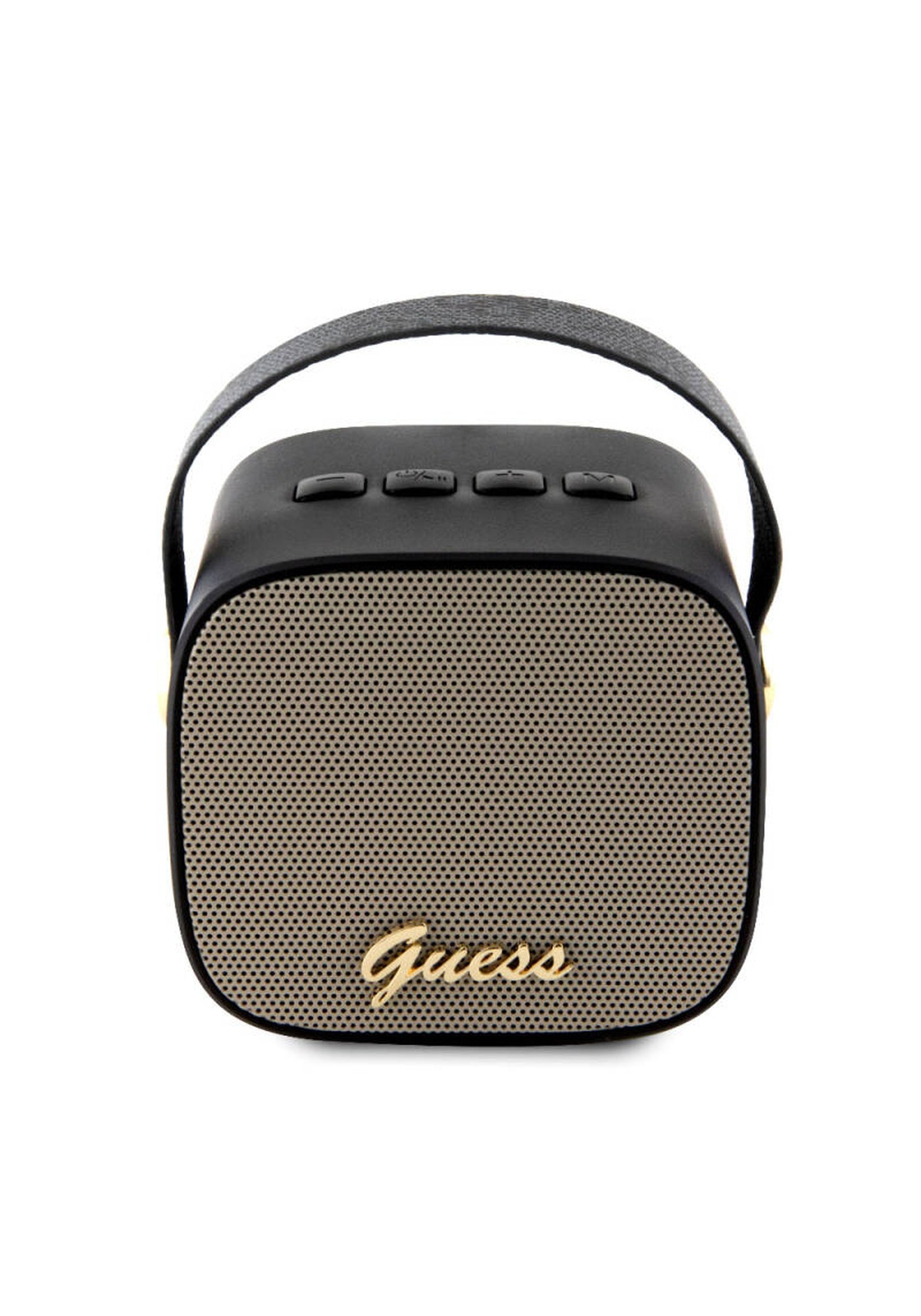 Guess 5W Askılı PU Deri Taşınabilir Bluetooth Hoparlör – Kahverengi
