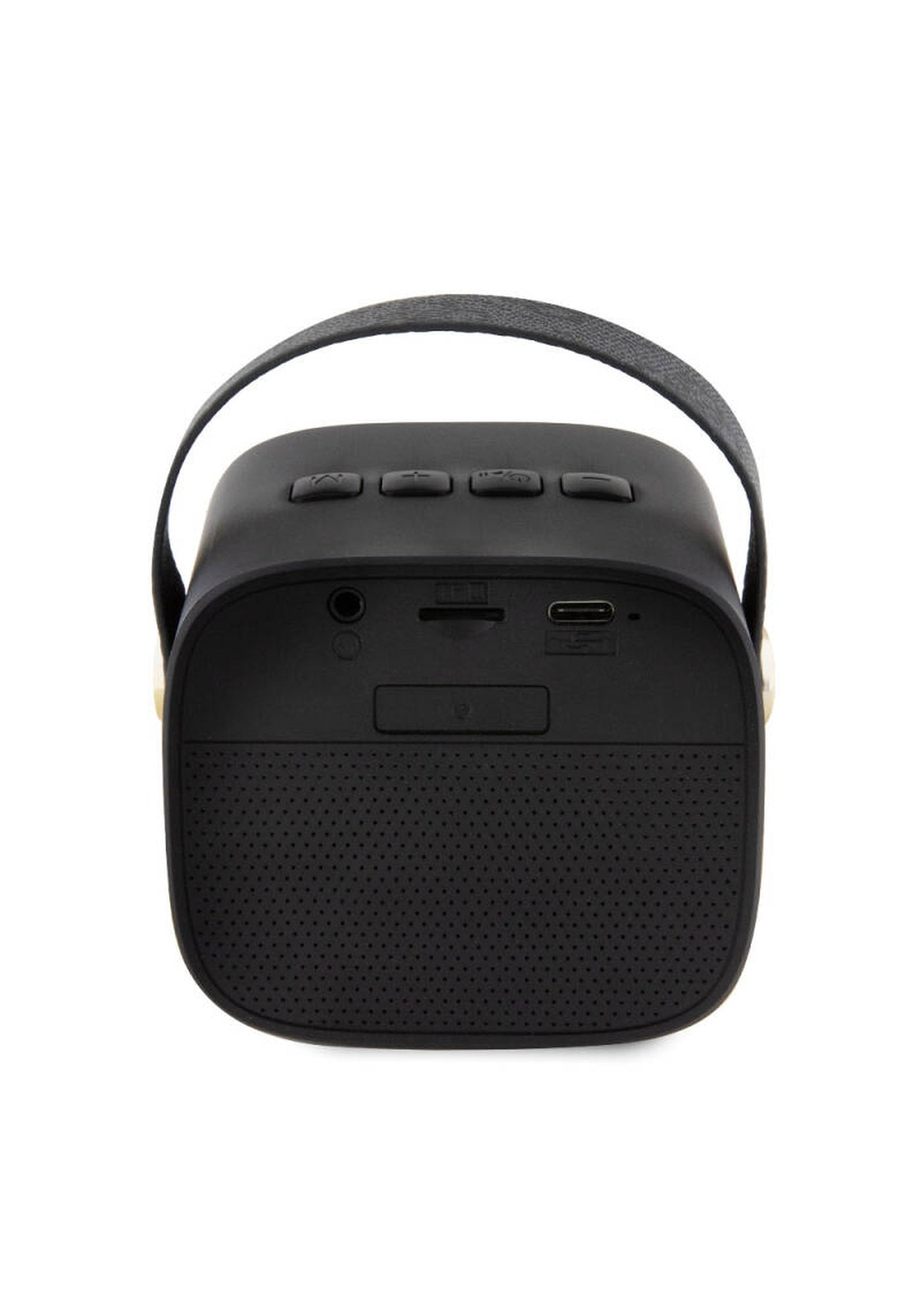 Guess 5W Askılı PU Deri Taşınabilir Bluetooth Hoparlör – Kahverengi