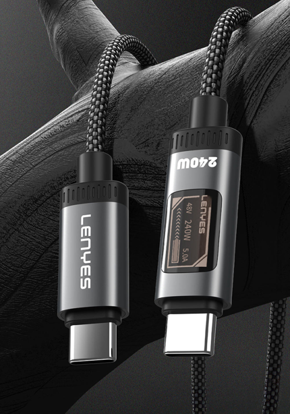 Lenyes LC571 USB-C – USB-C 240W Şarj Kablosu 1.2 m