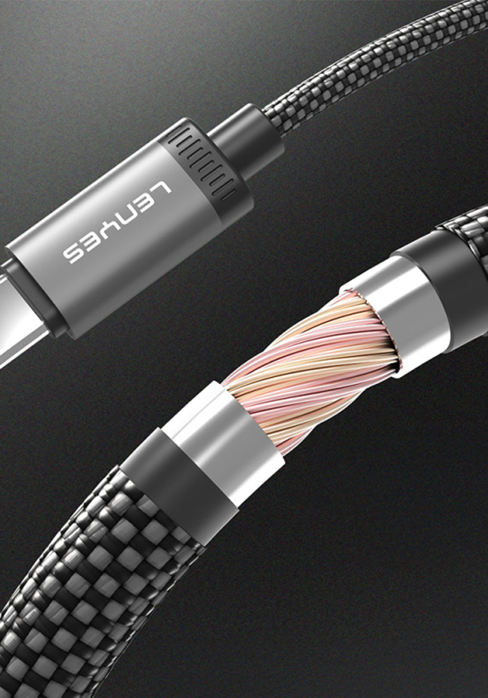 Lenyes LC571 USB-C – USB-C 240W Şarj Kablosu 1.2 m
