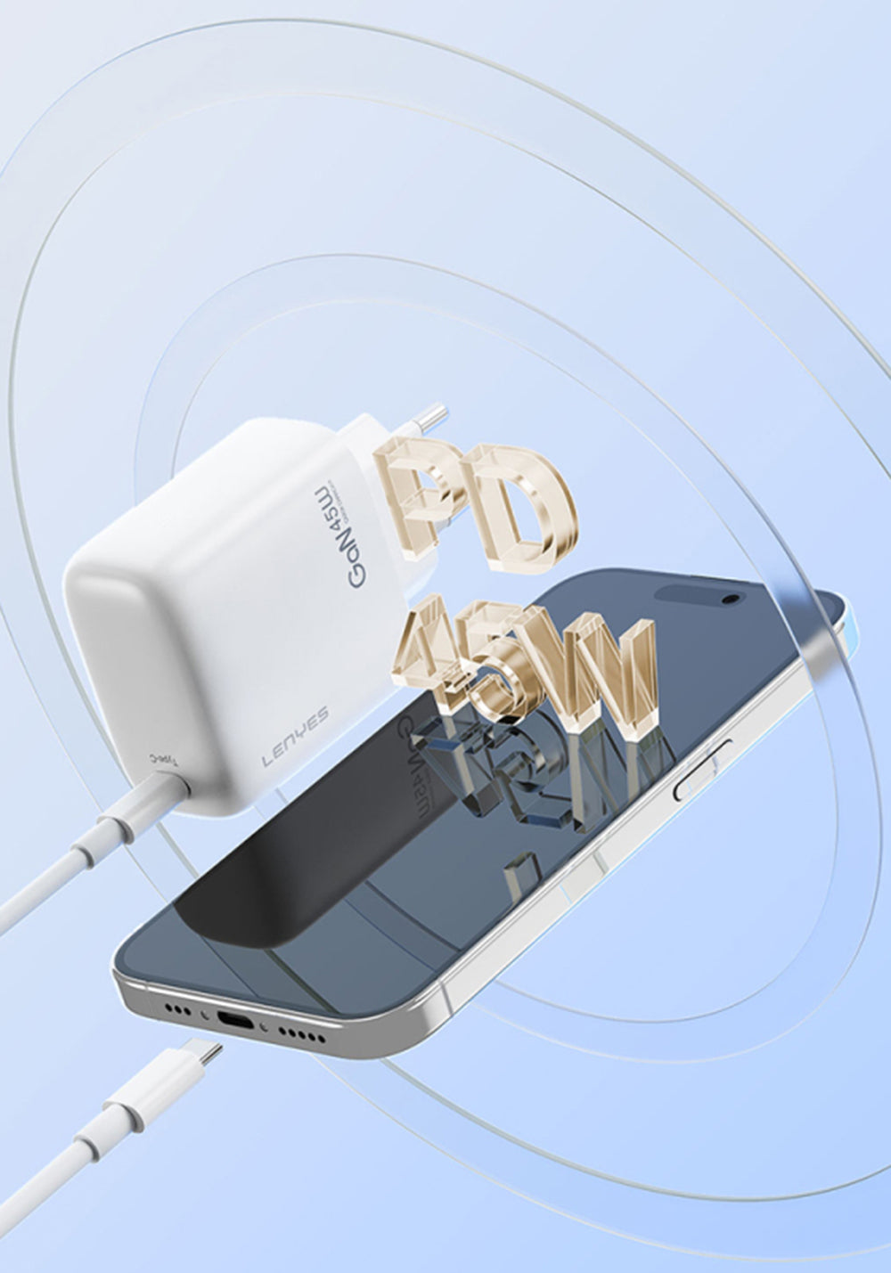Lenyes LCH93 30W GaN Şarj Adaptörü