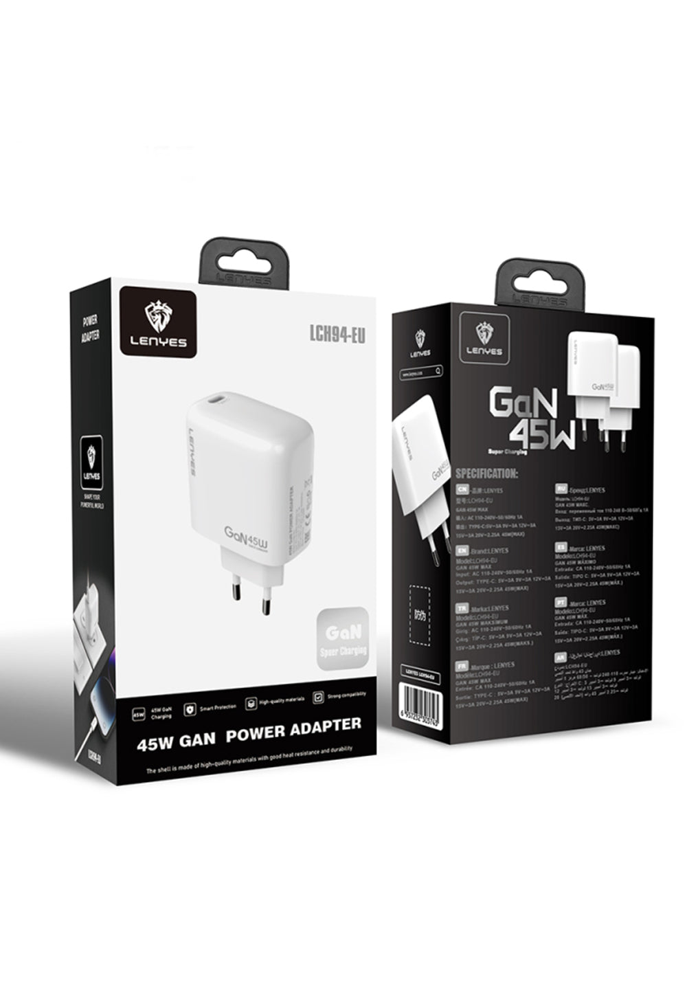 Lenyes LCH94 45W GaN Şarj Adaptörü