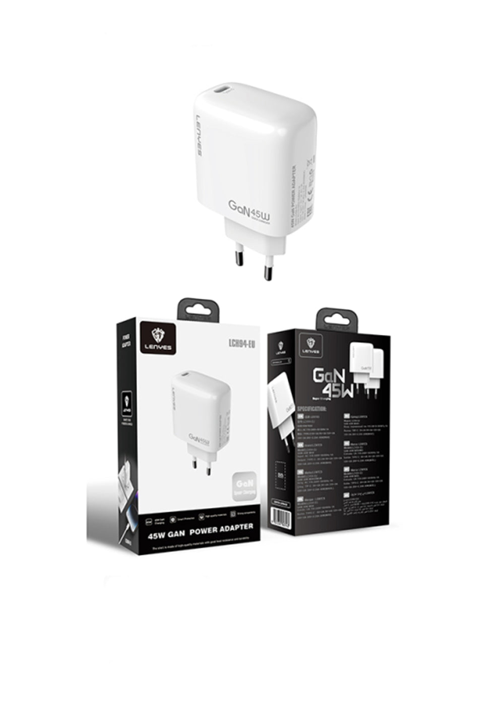 Lenyes LCH94 45W GaN Şarj Adaptörü