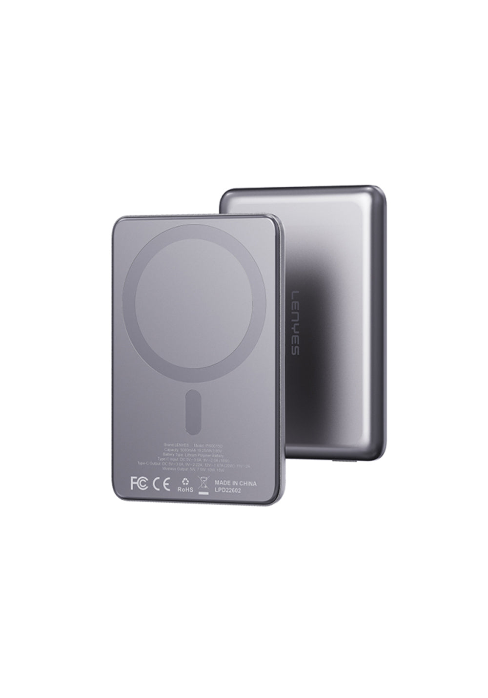 Lenyes PW0015D 5000 mAh Kablosuz Powerbank