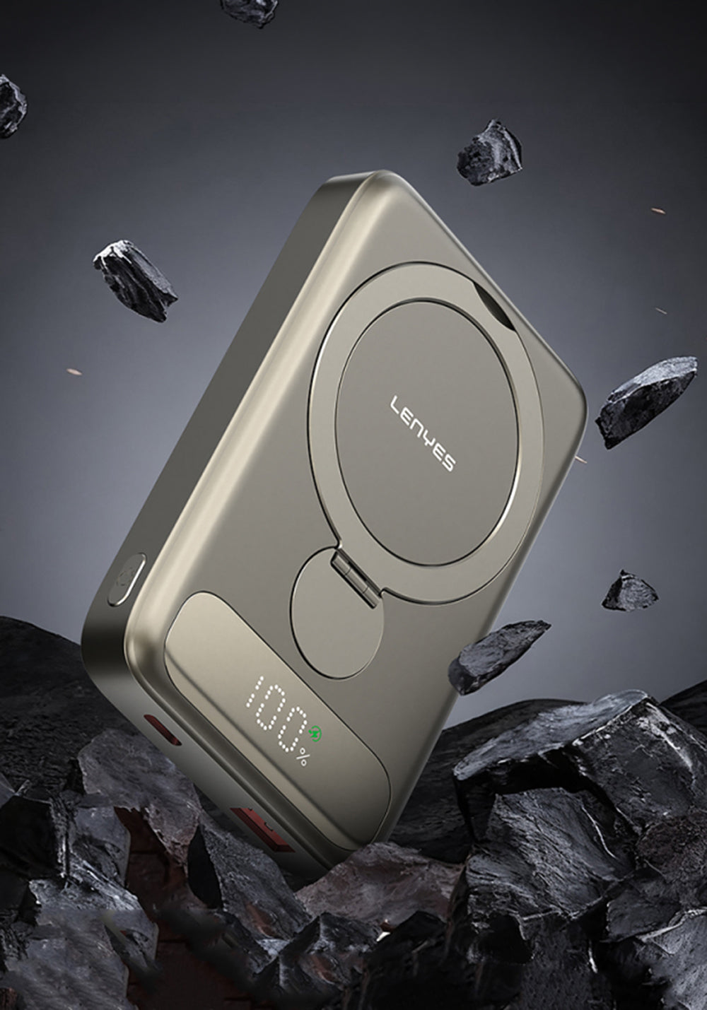 Lenyes PW1012D 10000 mAh Kablosuz Powerbank