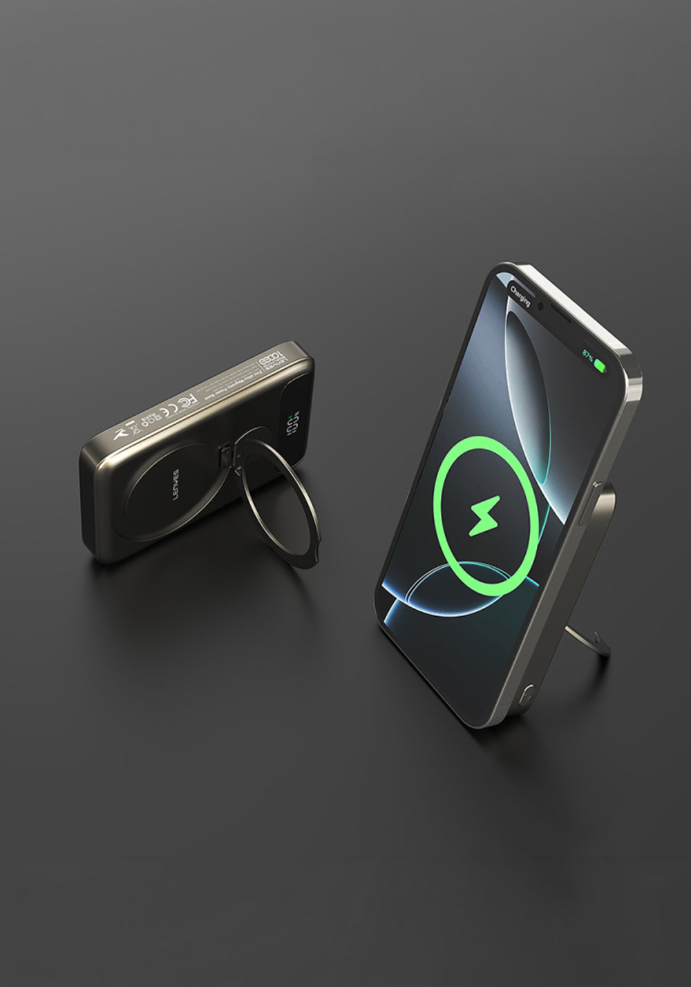 Lenyes PW1012D 10000 mAh Kablosuz Powerbank
