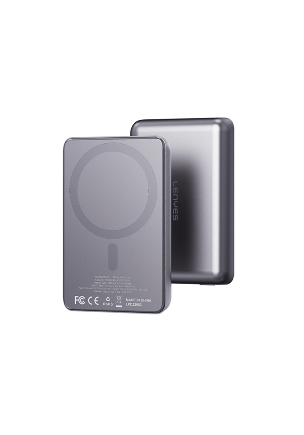 Lenyes PW1015D 10000 mAh Kablosuz Powerbank