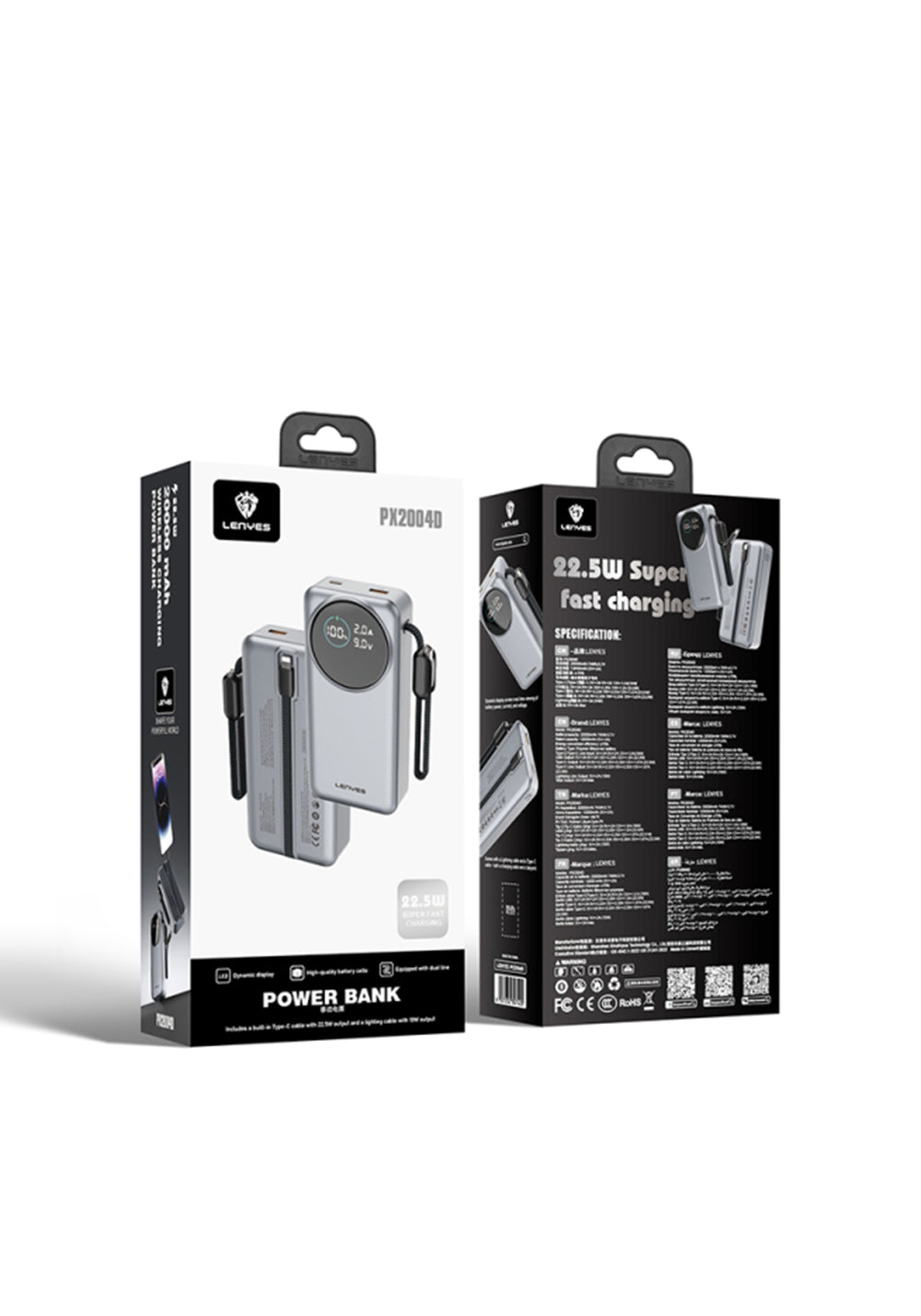 Lenyes PX2004D 20000 mAh Powerbank