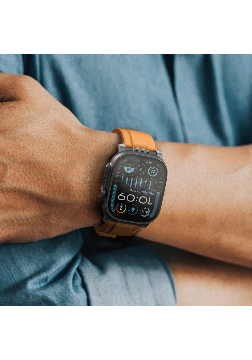 Amazingthing Titan Chrono Manyetik Silikon Apple Watch Kordonu