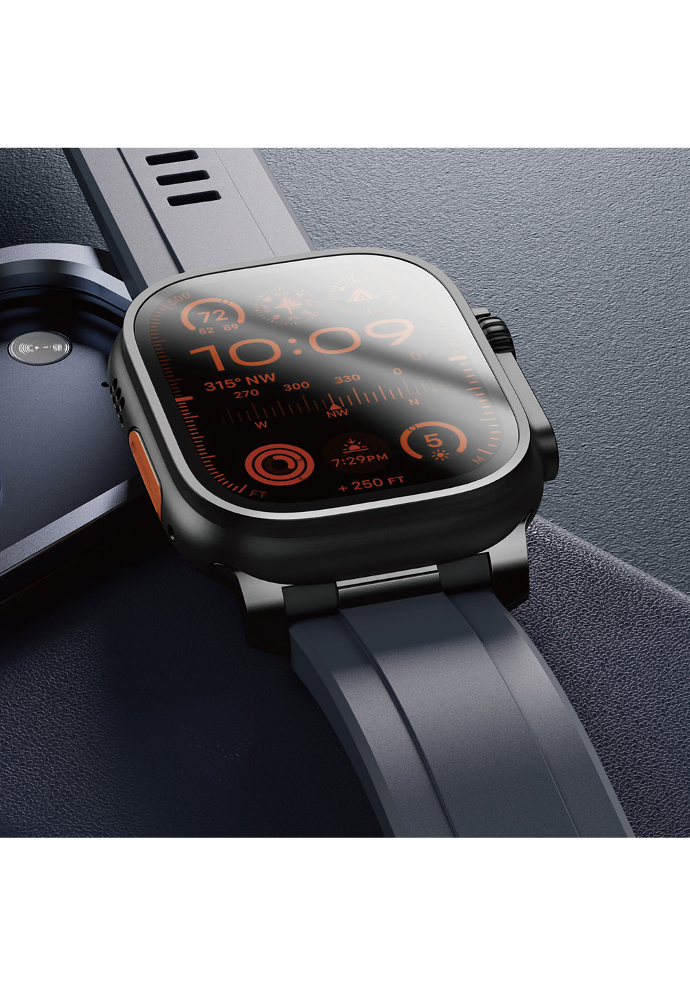 Amazingthing Titan Chrono Manyetik Silikon Apple Watch Kordonu
