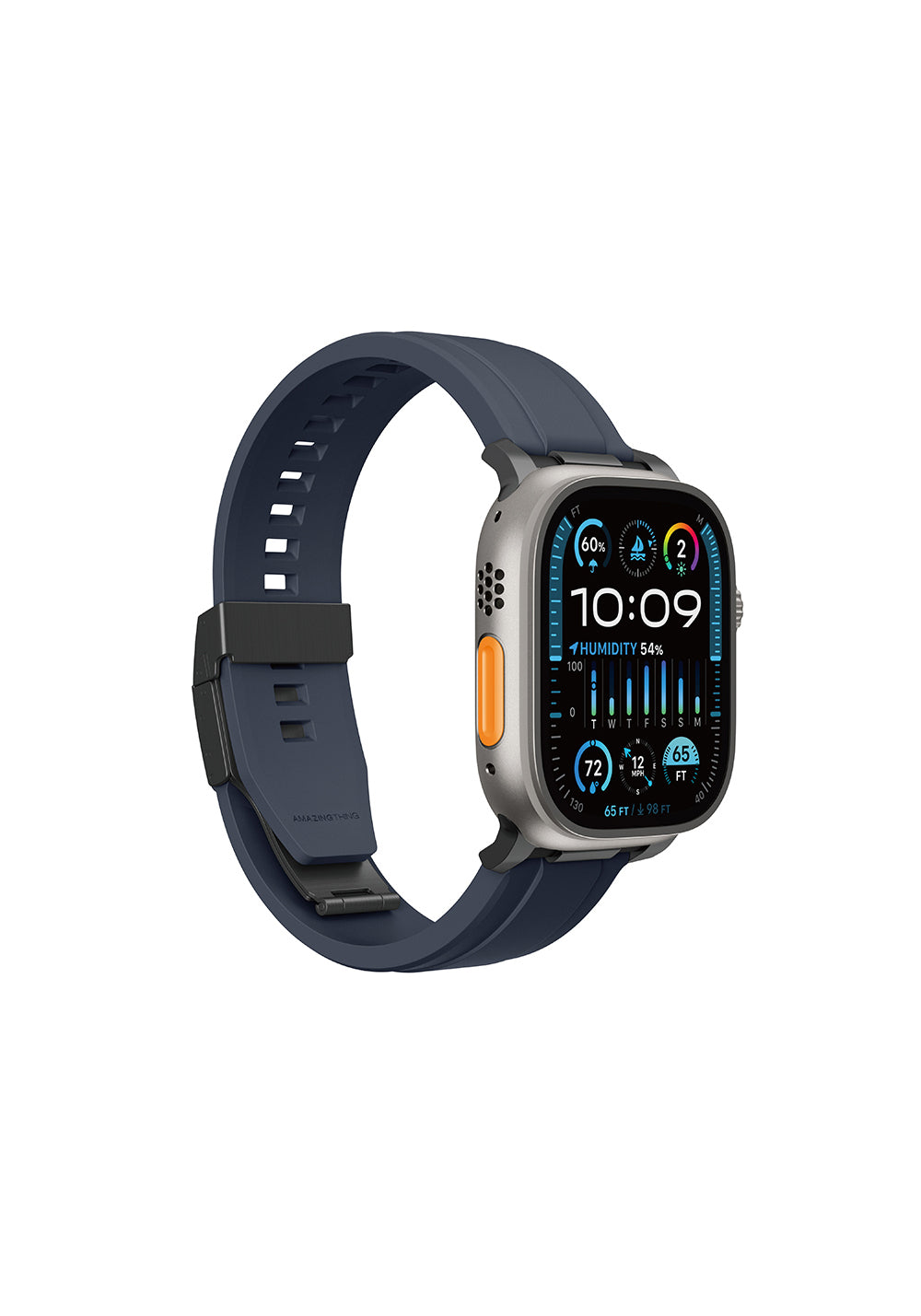 Amazingthing Titan Chrono Manyetik Silikon Apple Watch Kordonu