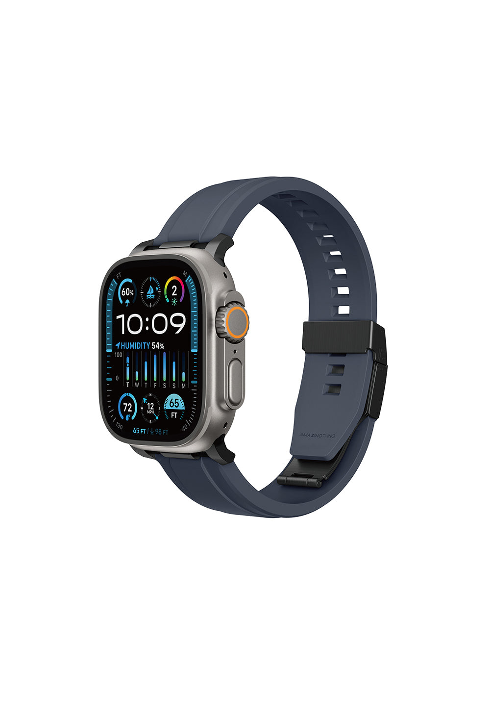 Amazingthing Titan Chrono Manyetik Silikon Apple Watch Kordonu